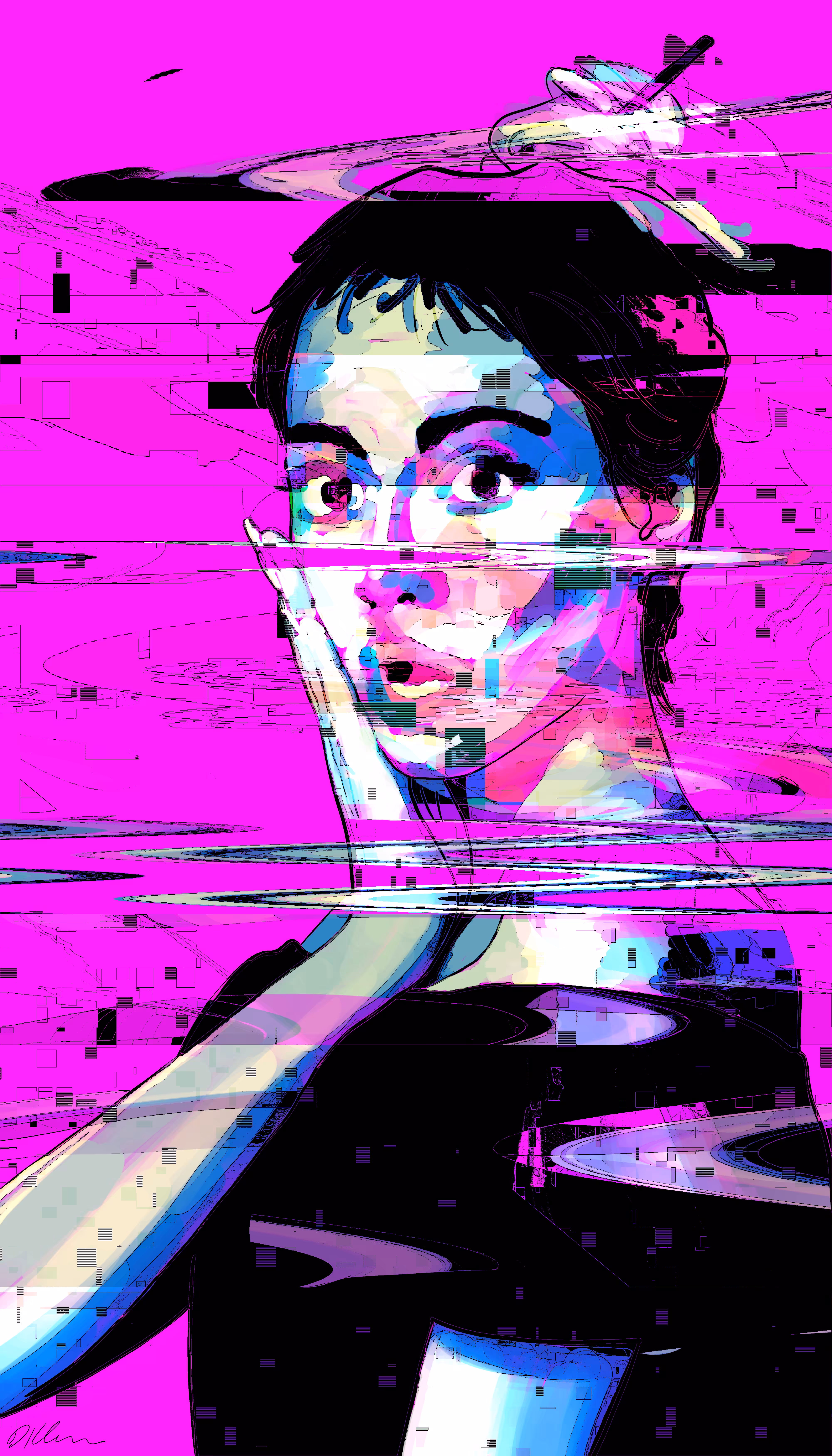 Portrait with effects