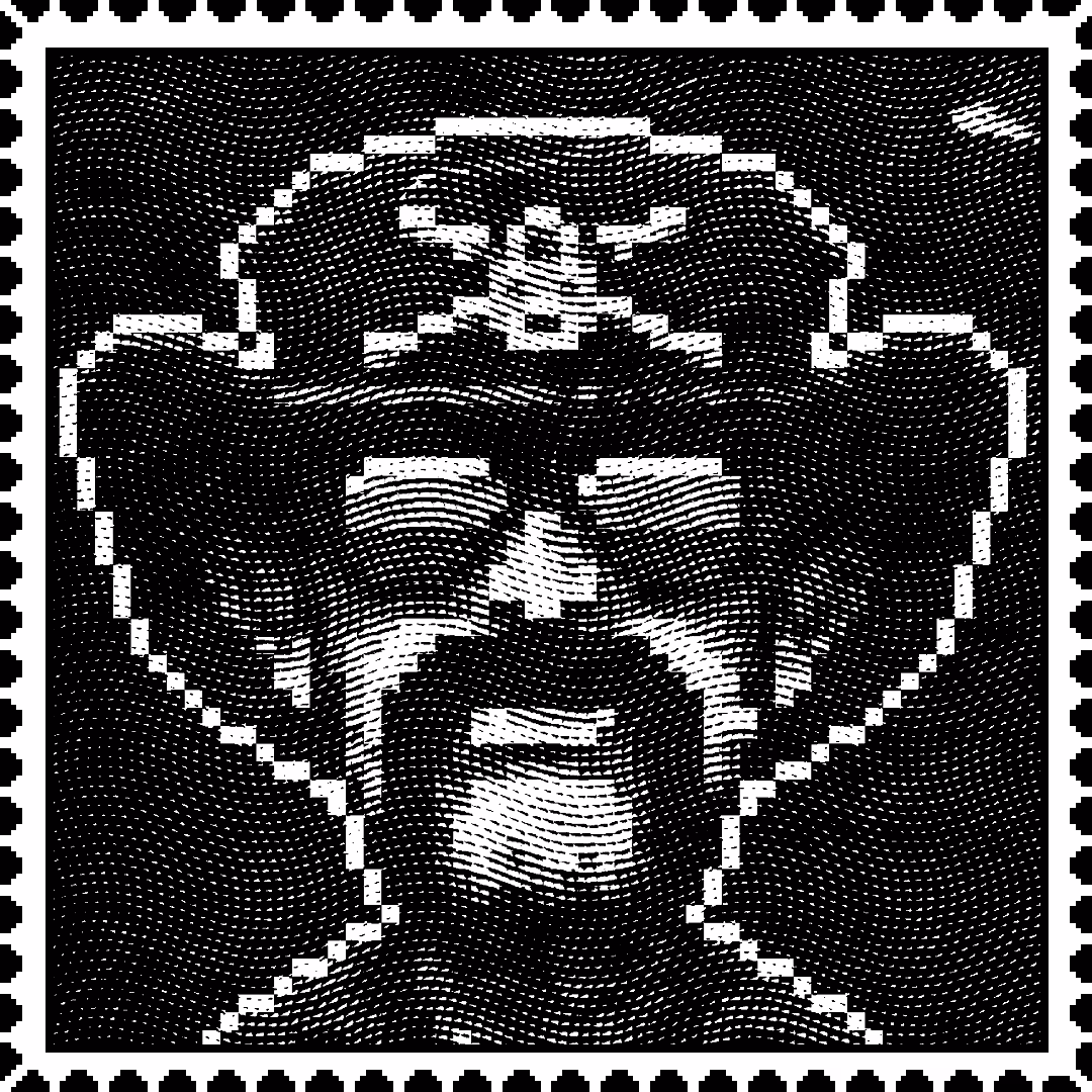 Lemmy 'Black' caricature stamp