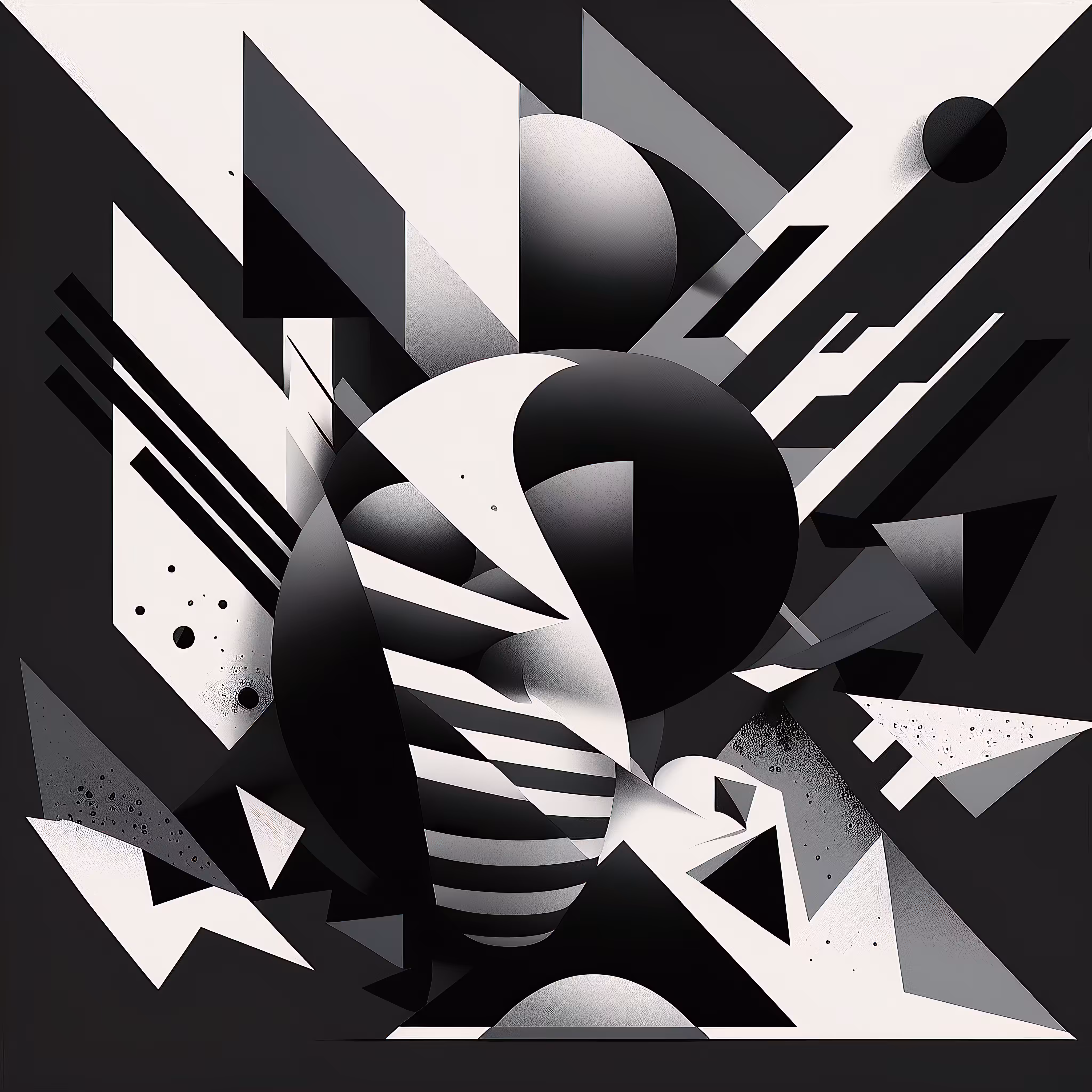 Monochrome Geom: Precision in Monochrome #4