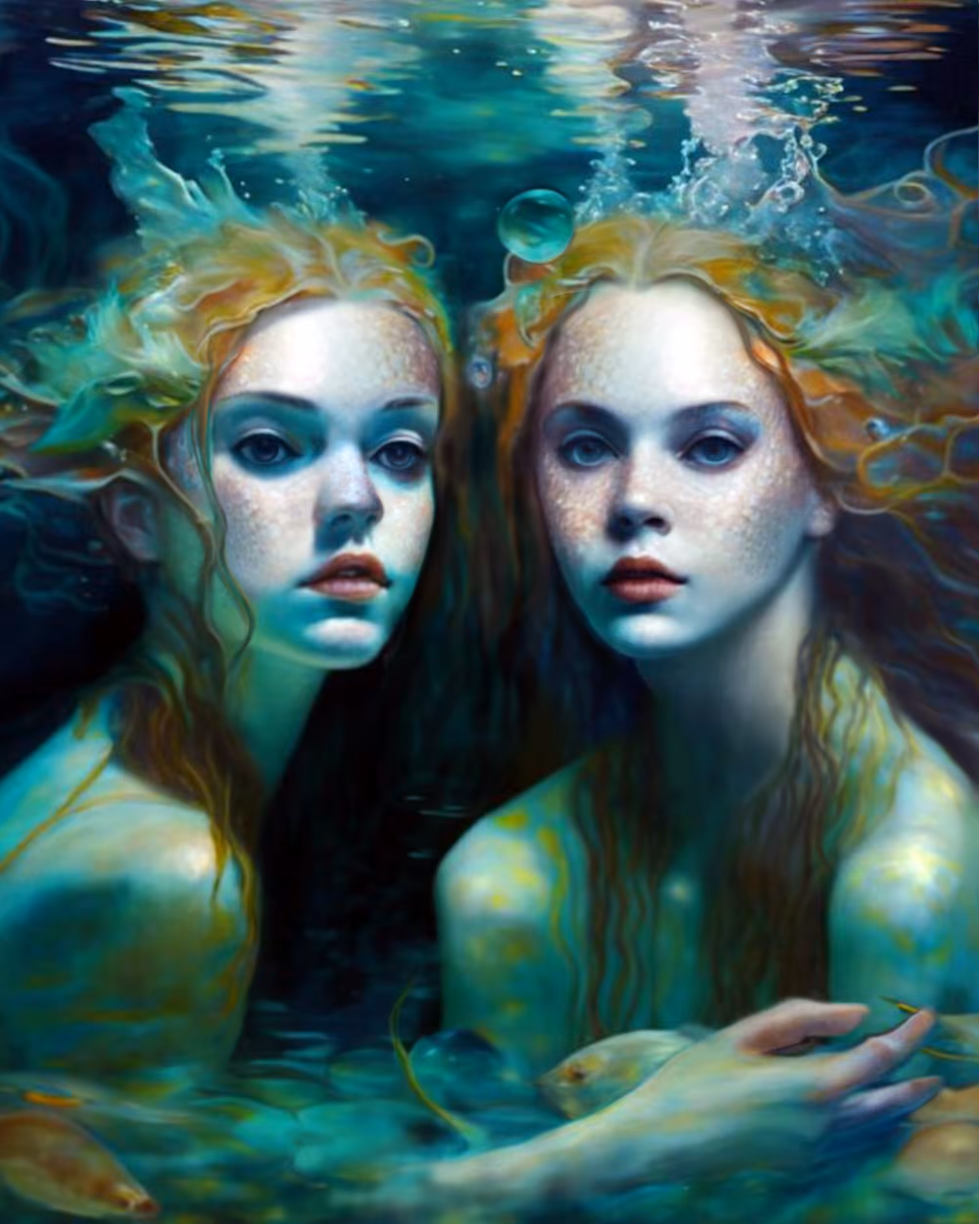 The mermaid sisters