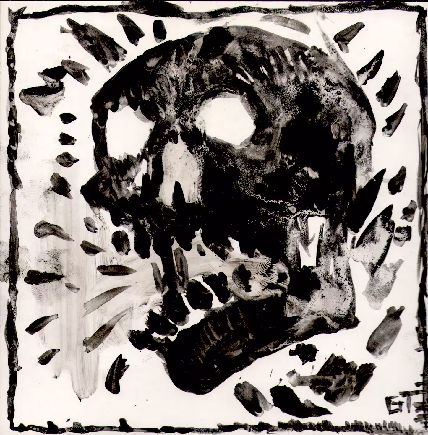 Angry Skull Black