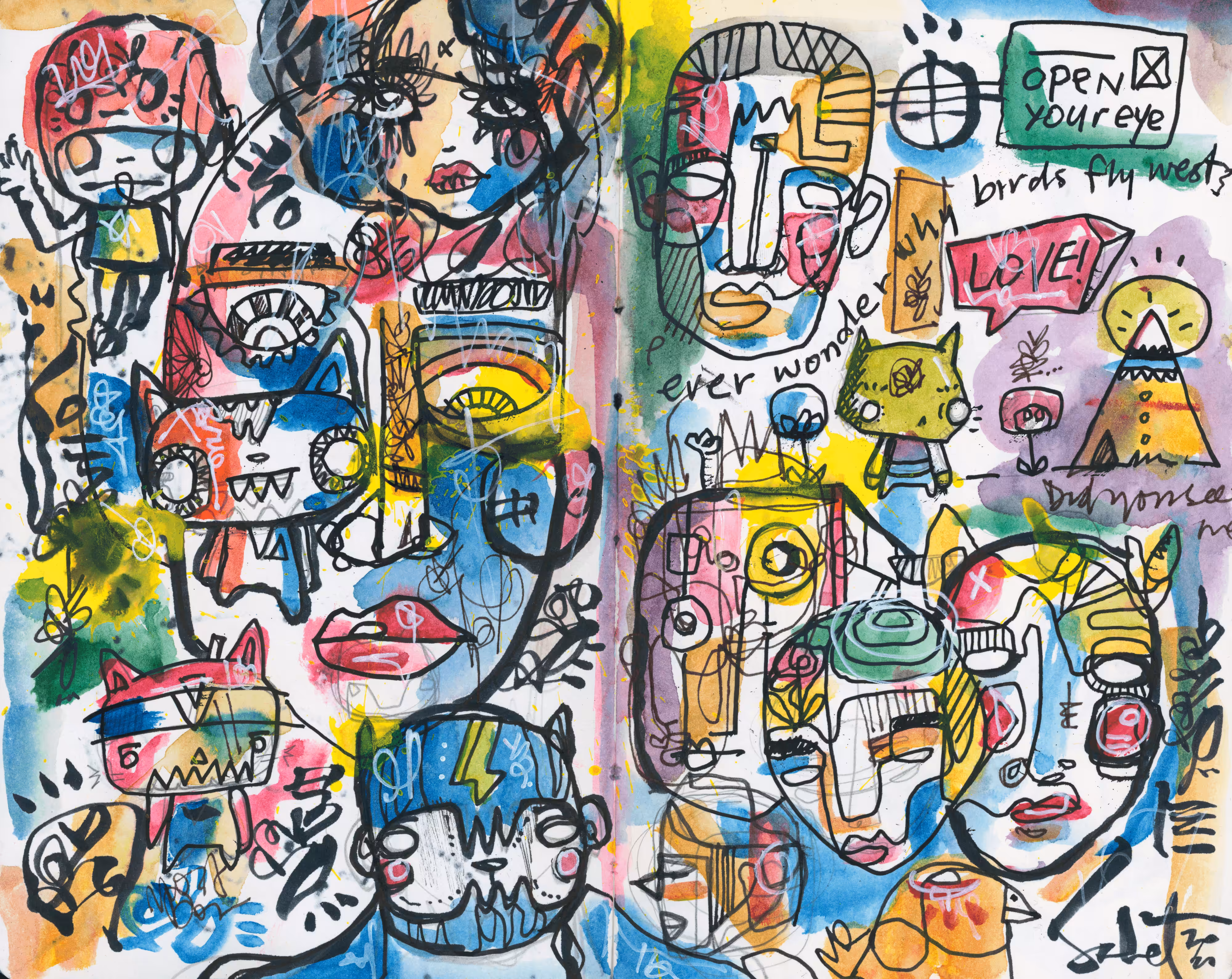 #016 / OPEN YOUR EYE 2021 SABET / SKETCHBOOK 1