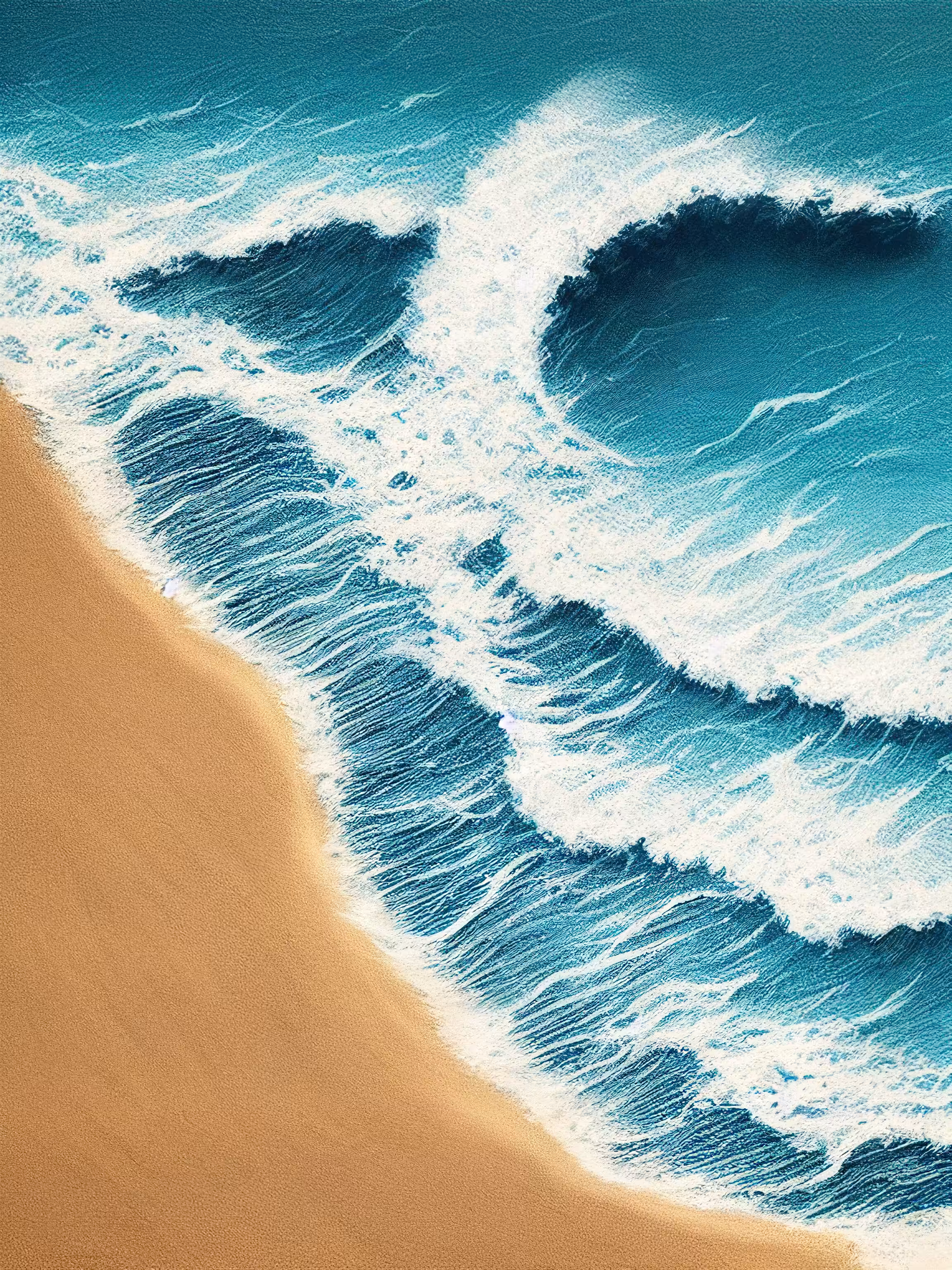 The rustle of the surf