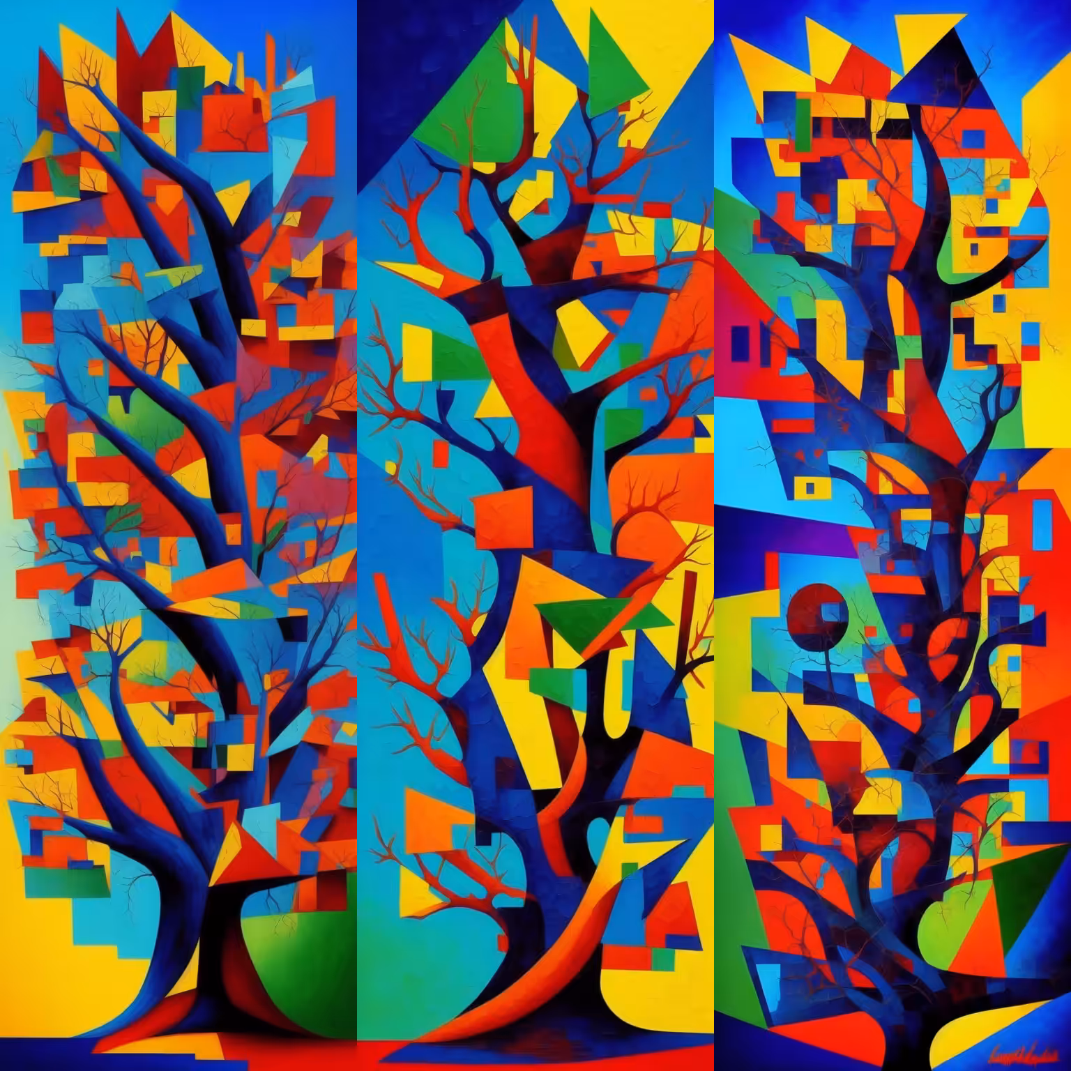 Cubism Trees #3