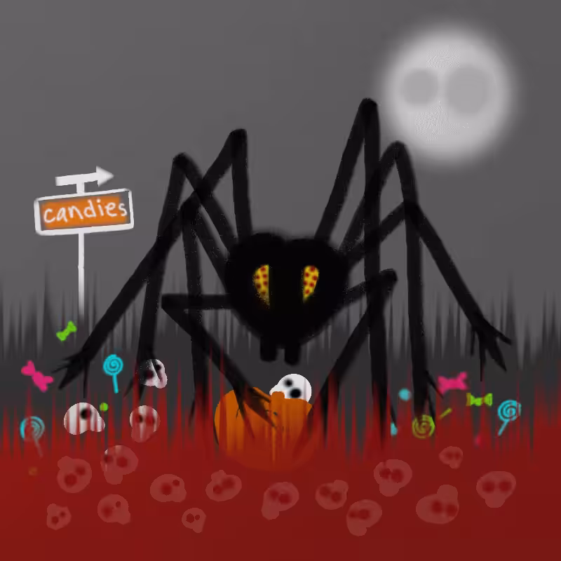 Pumpkin spider
