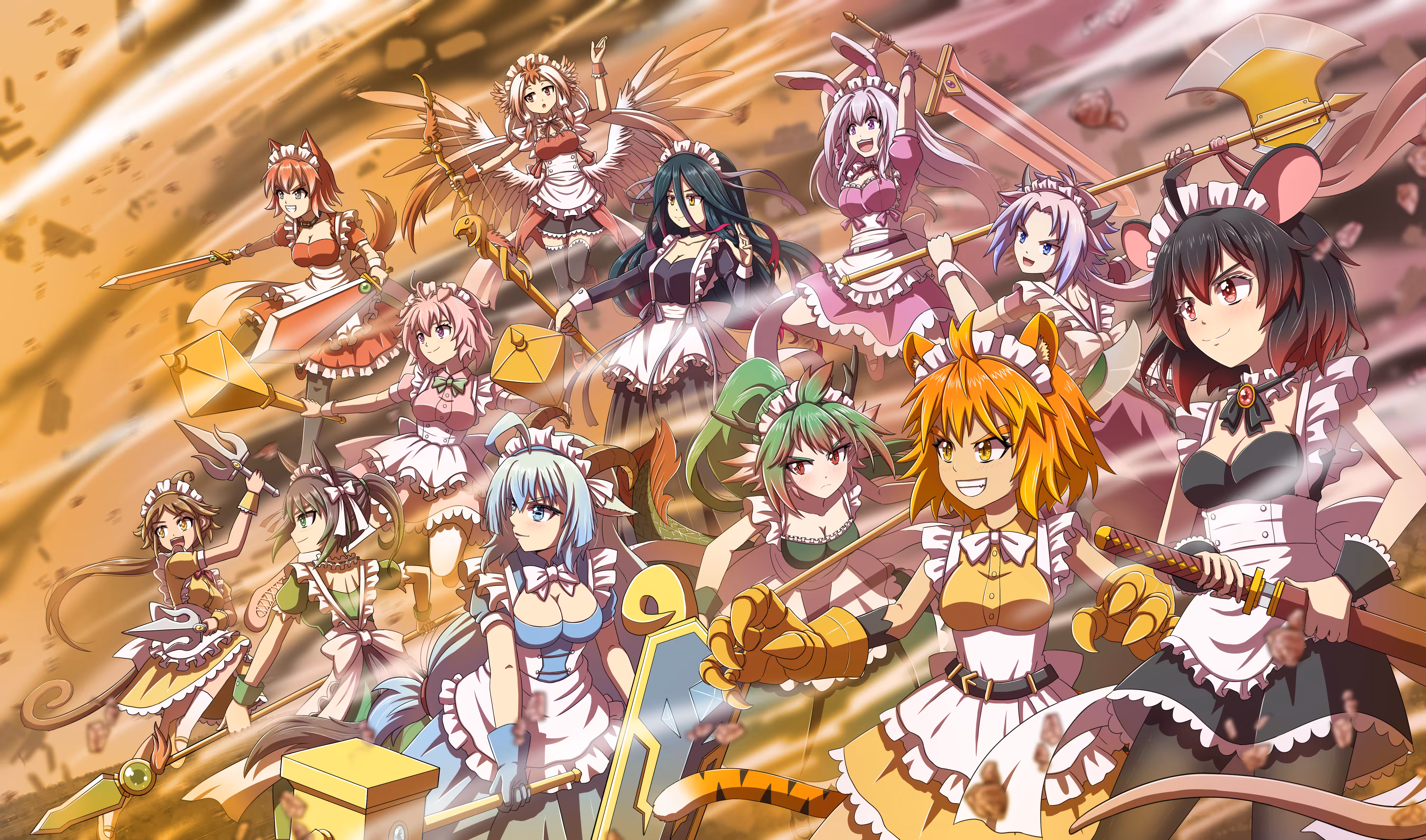 Twelve Maid of Chinese Zodiac