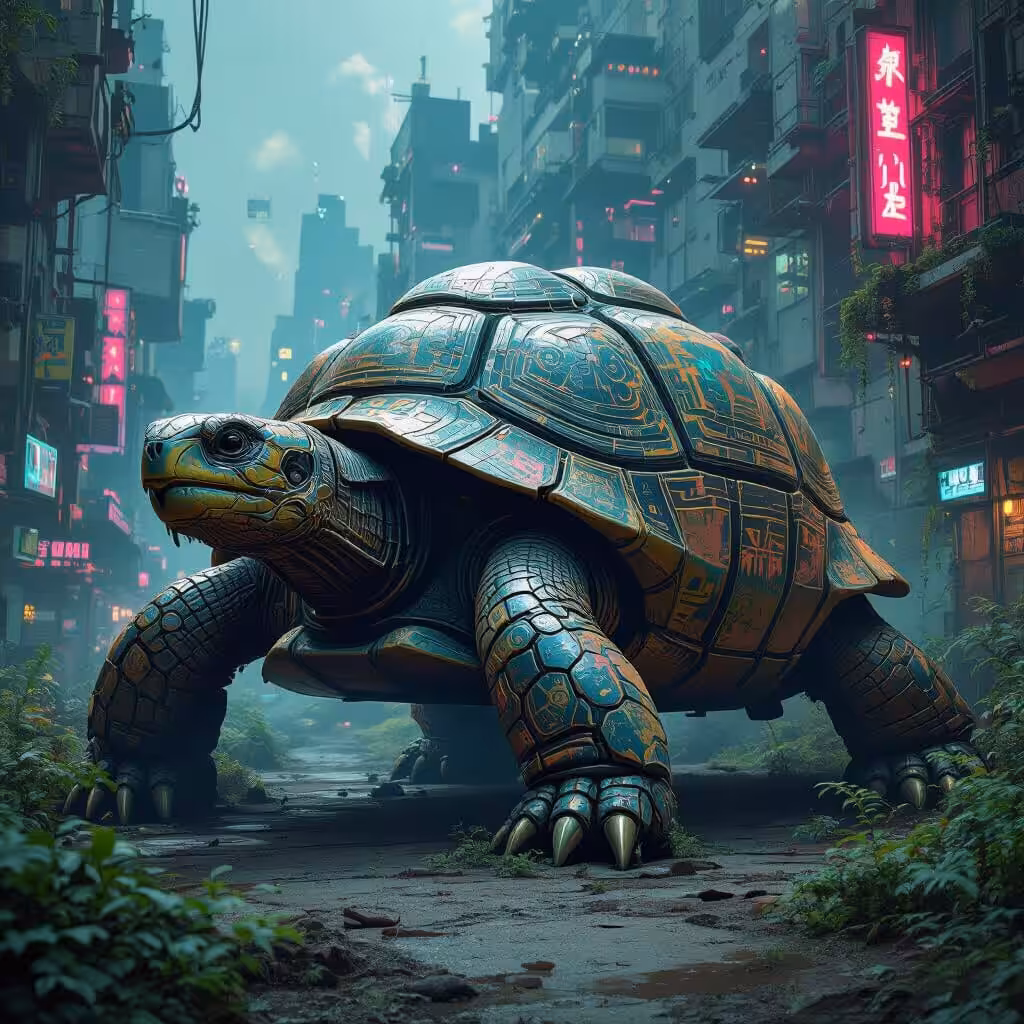 NightCafe Creations: Urban Tortoise 1