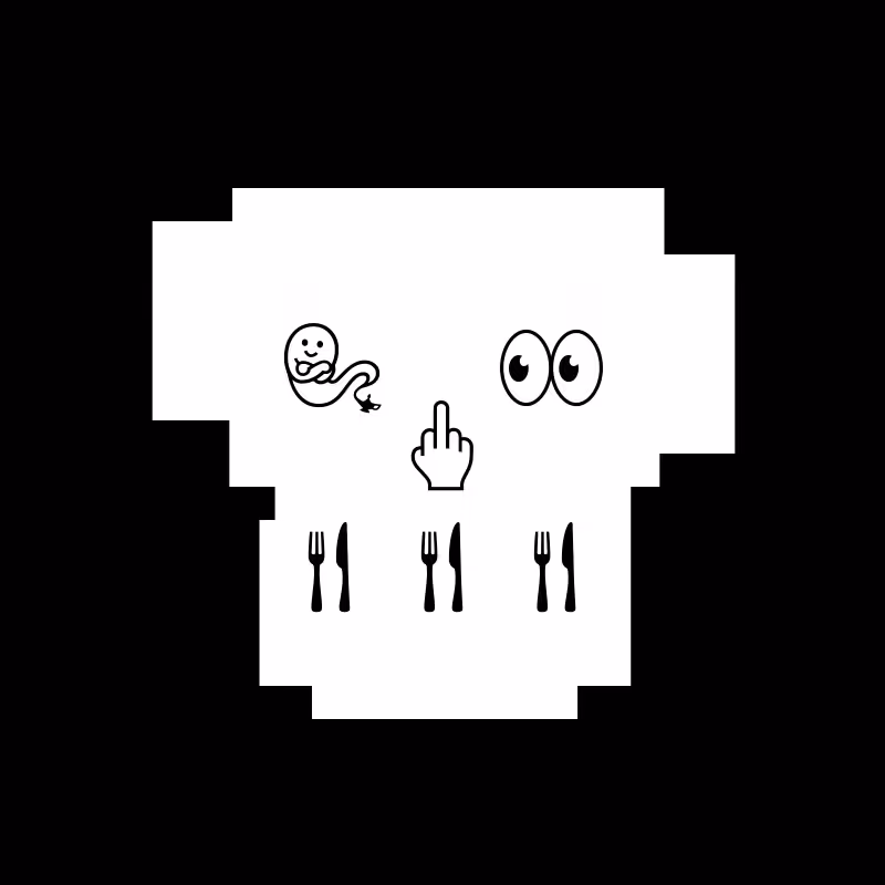 NotSkull(B&W) #135