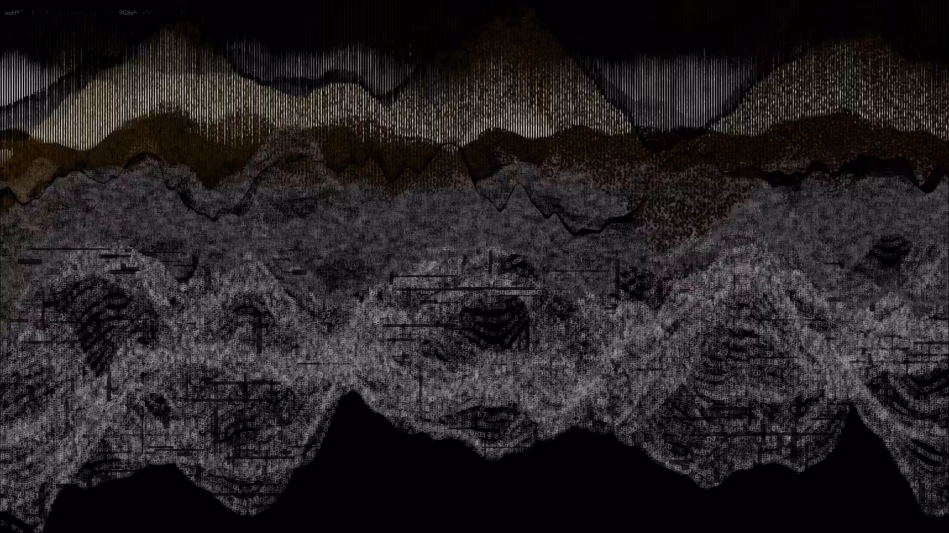 Pixel rain in a data landsacape #47