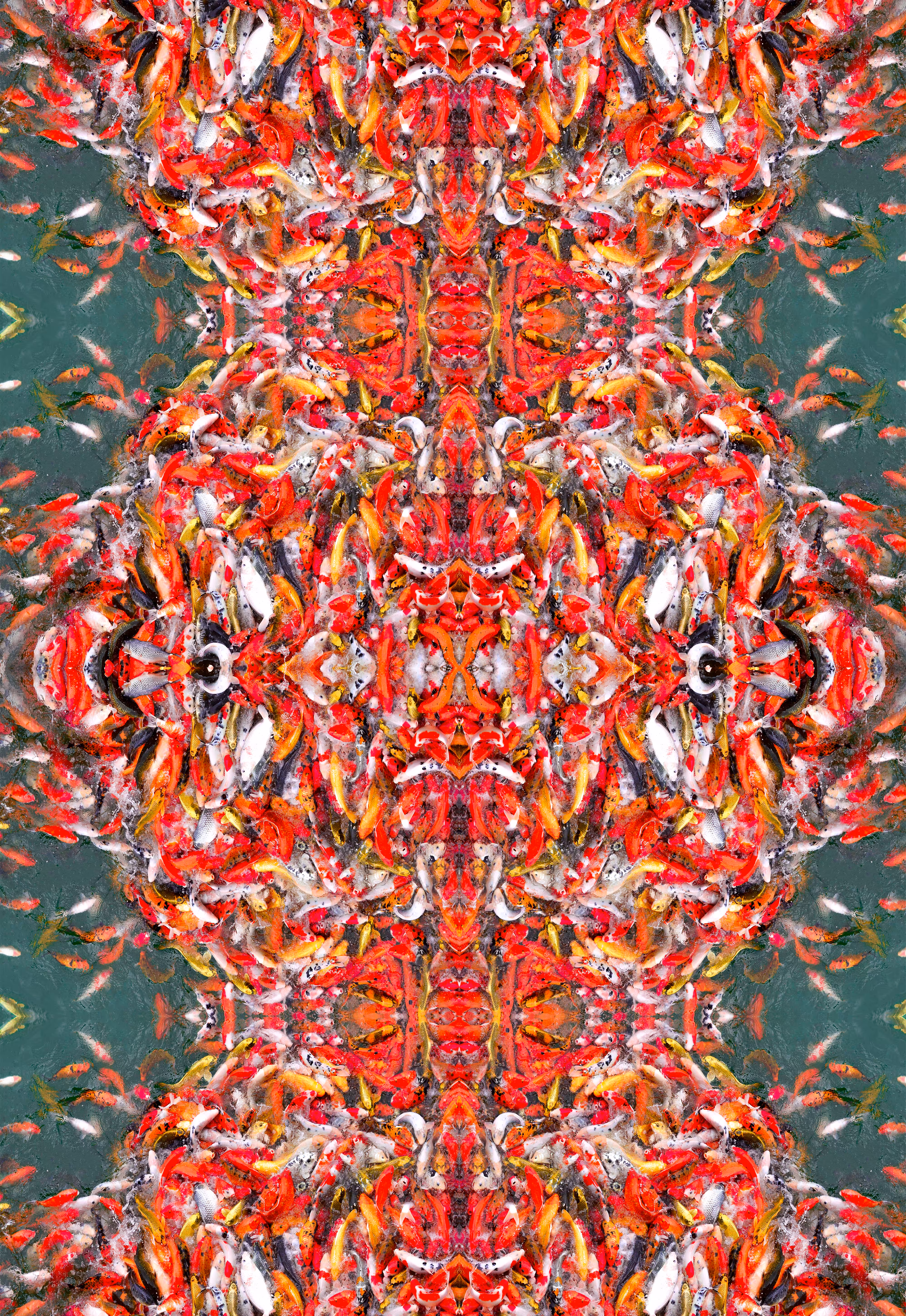 𝗔𝗯𝘀𝘁𝗿𝗮𝗰𝘁 Koi Carp Fish - Symetry Art 5