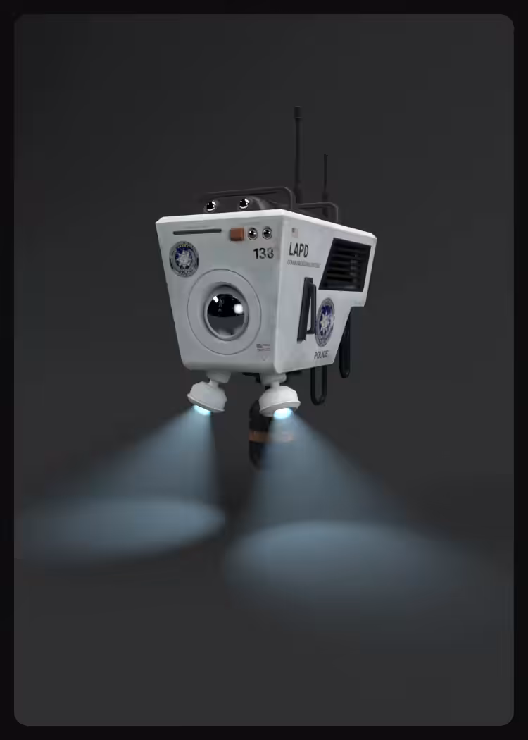 Hover Bot - LAPD Civilian Patrol Collector’s Card