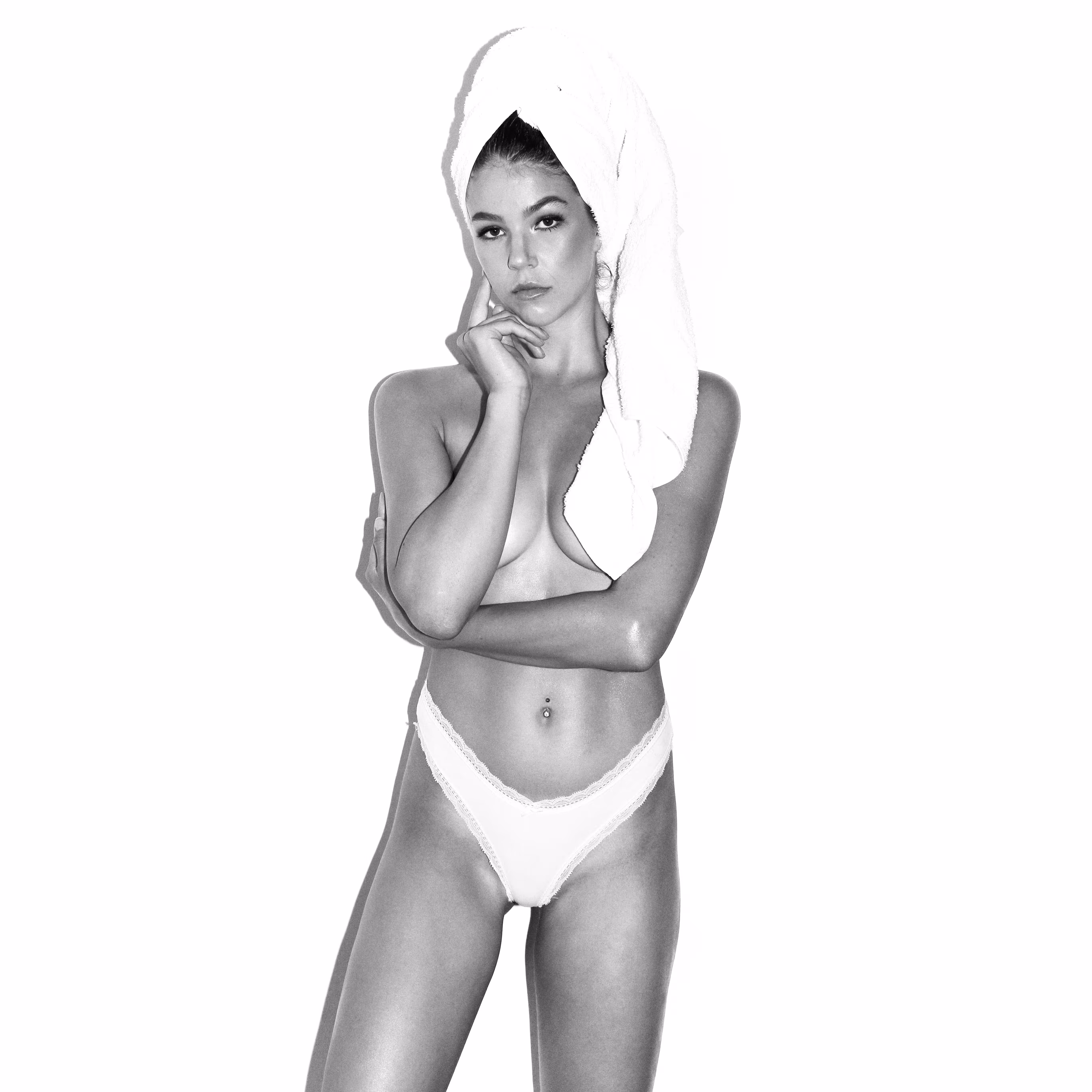 Black and white