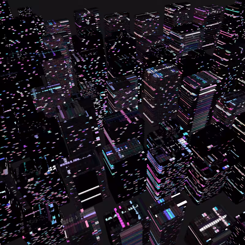 Night city glow #24