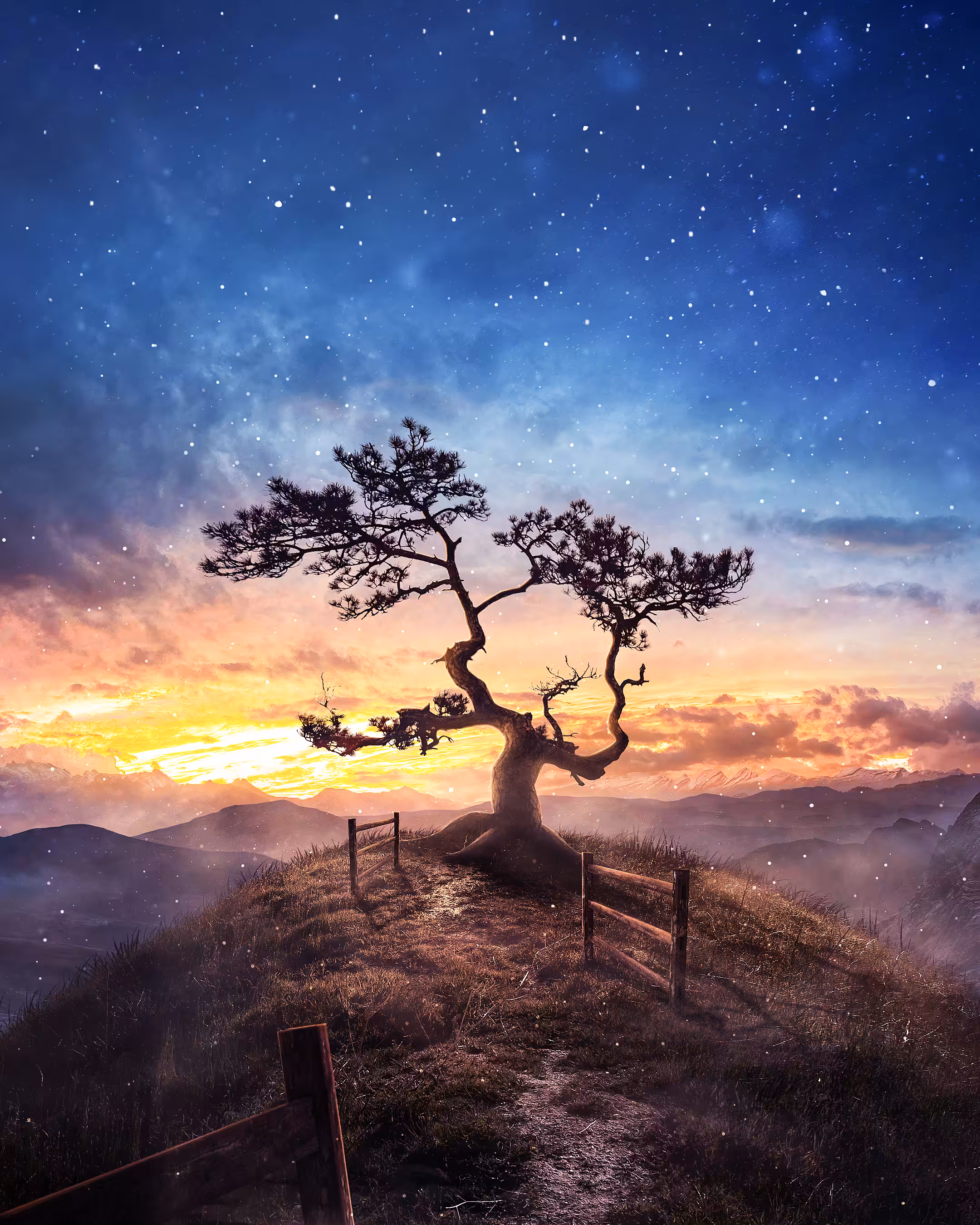 Peaceful hill