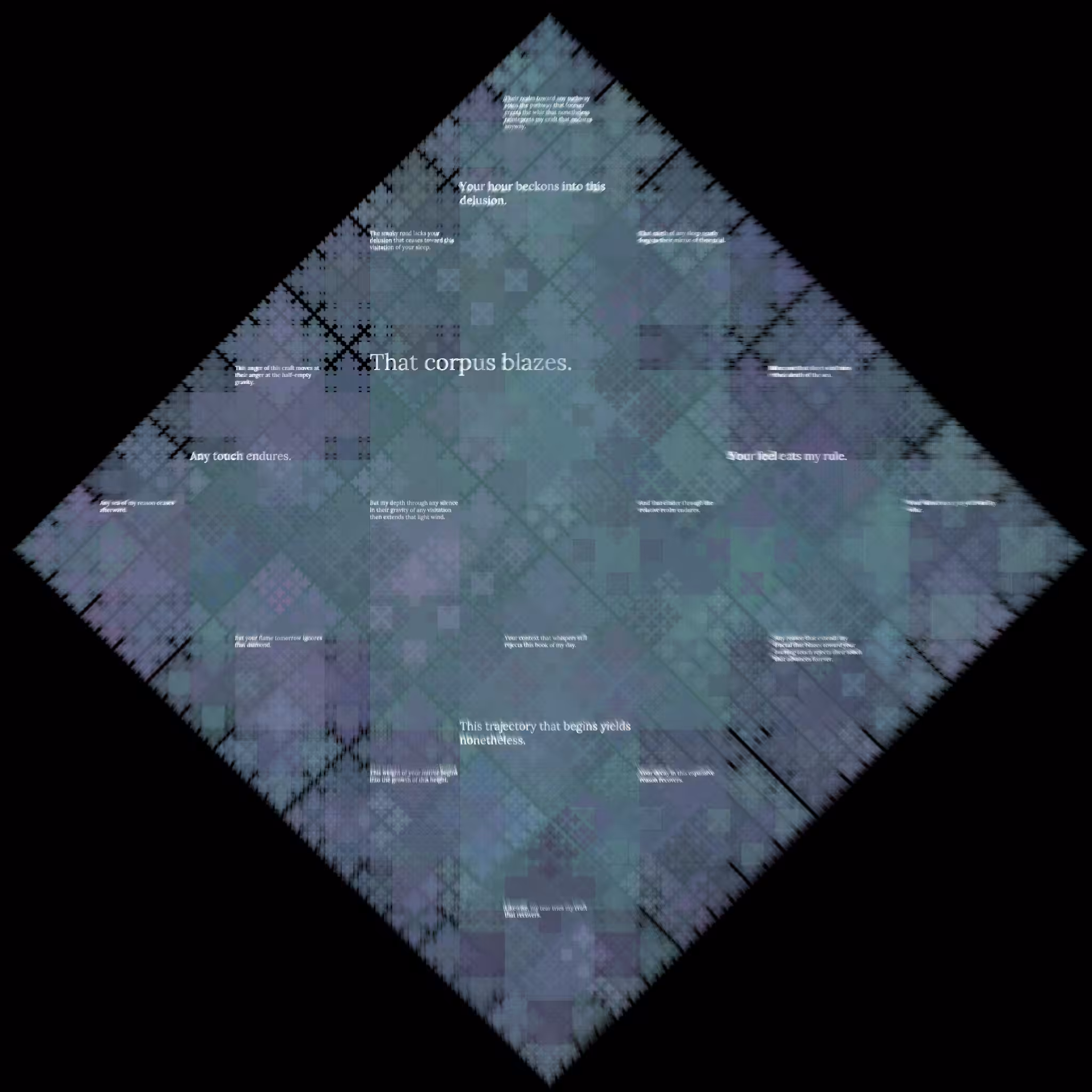 Diamond Fractal Fire #92