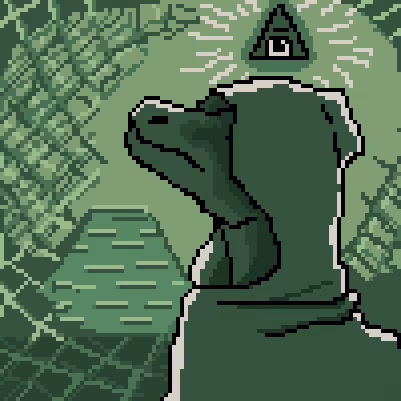 CryptoDinosaurs #25 - IllumiDino