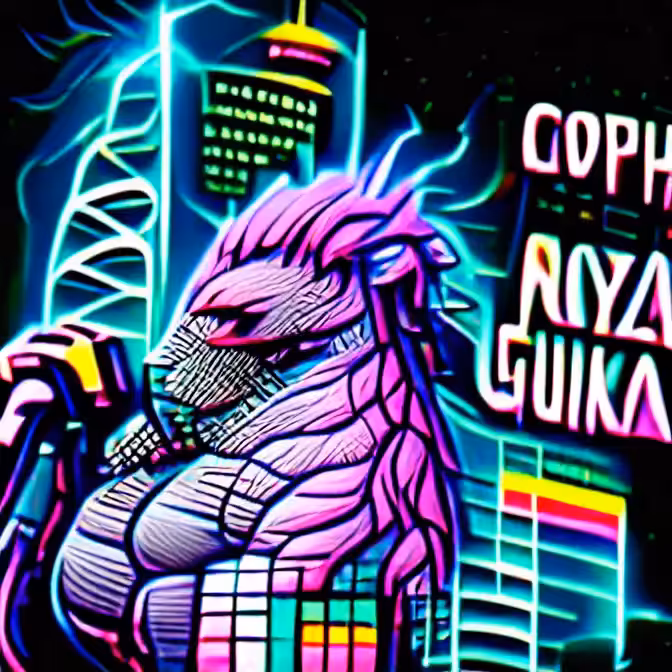 Cyberpunk Godzilla
