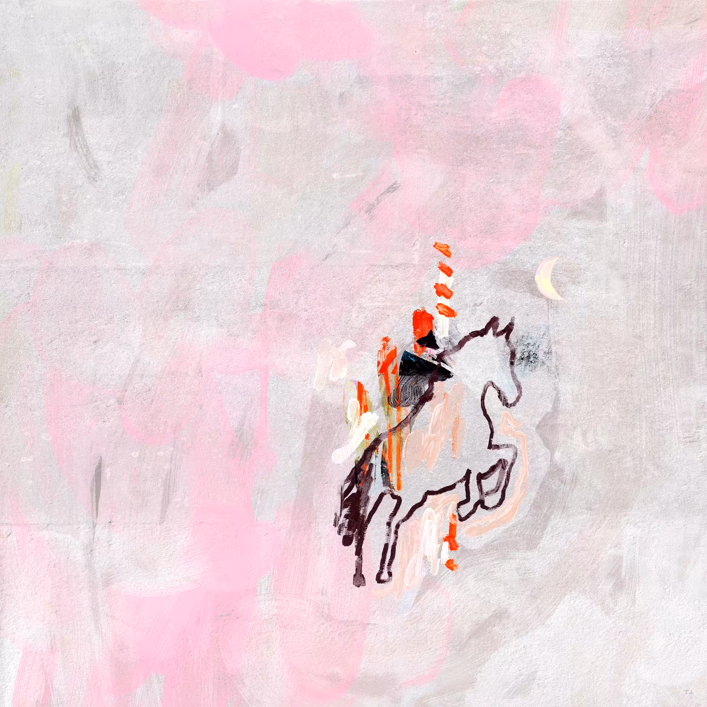 small painting of small horse #3/6