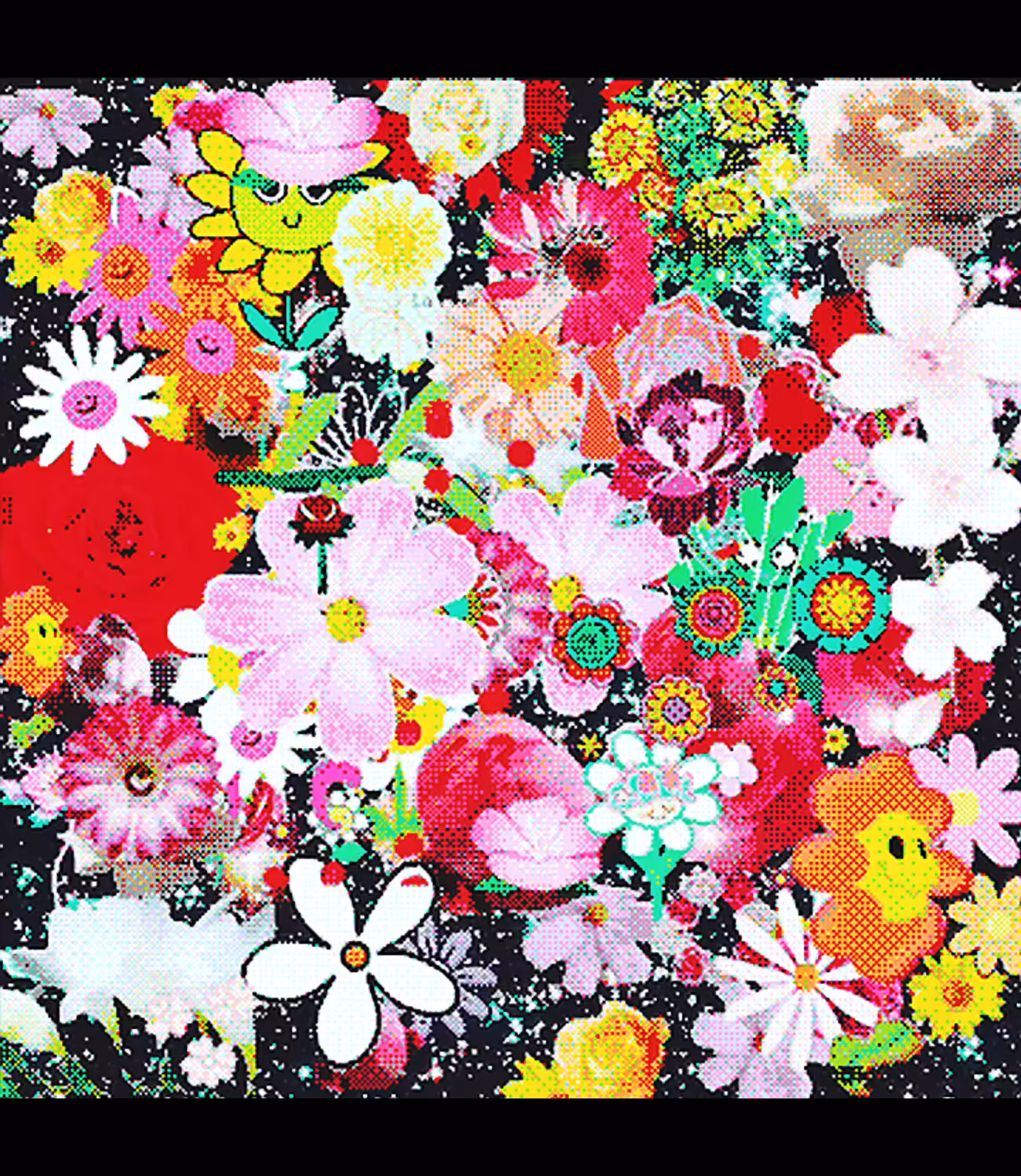 Flower composition in Outer Space