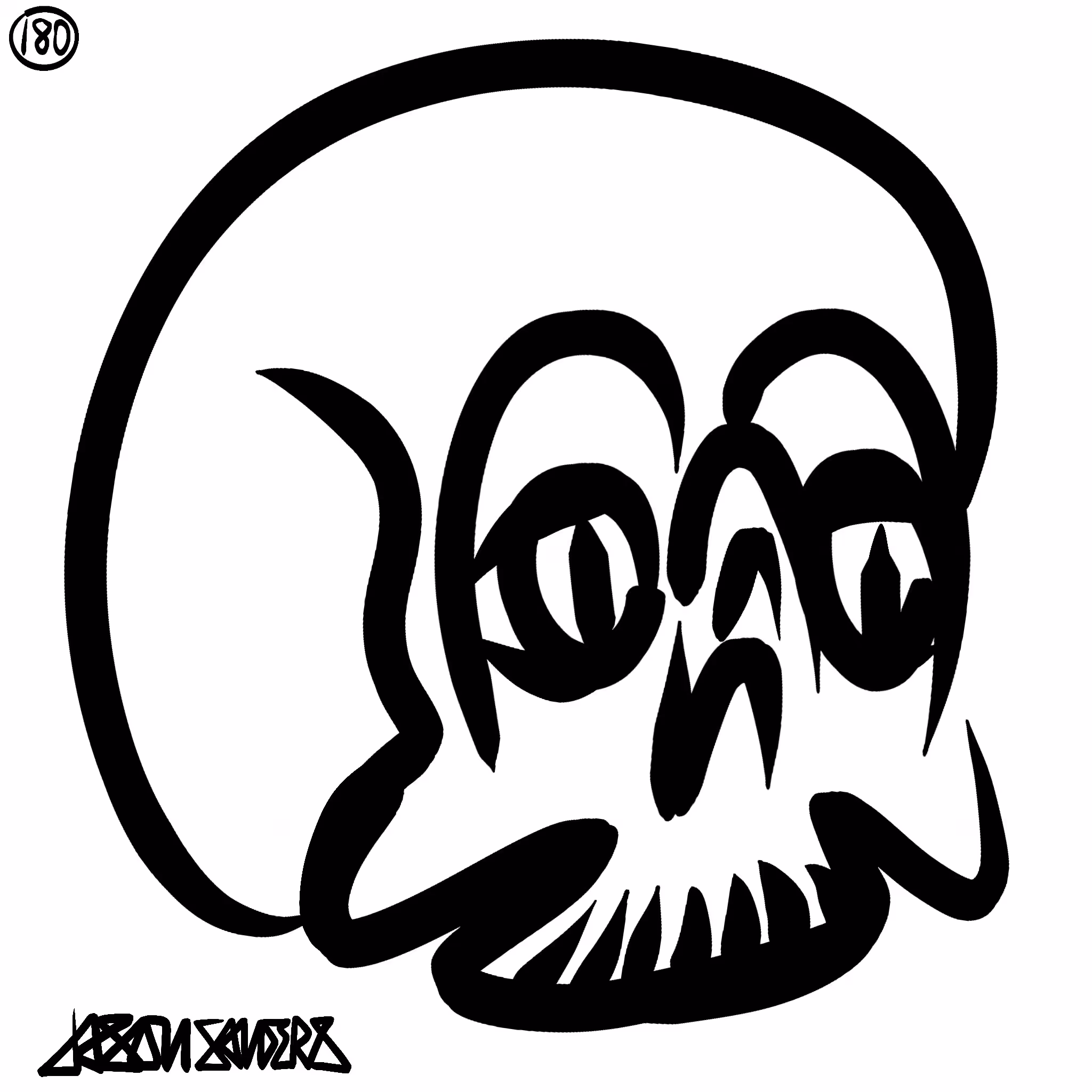 Skull Lines “Twenty-Three” By DrainedEye | #180