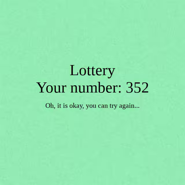 ✨Lottery✨ #2