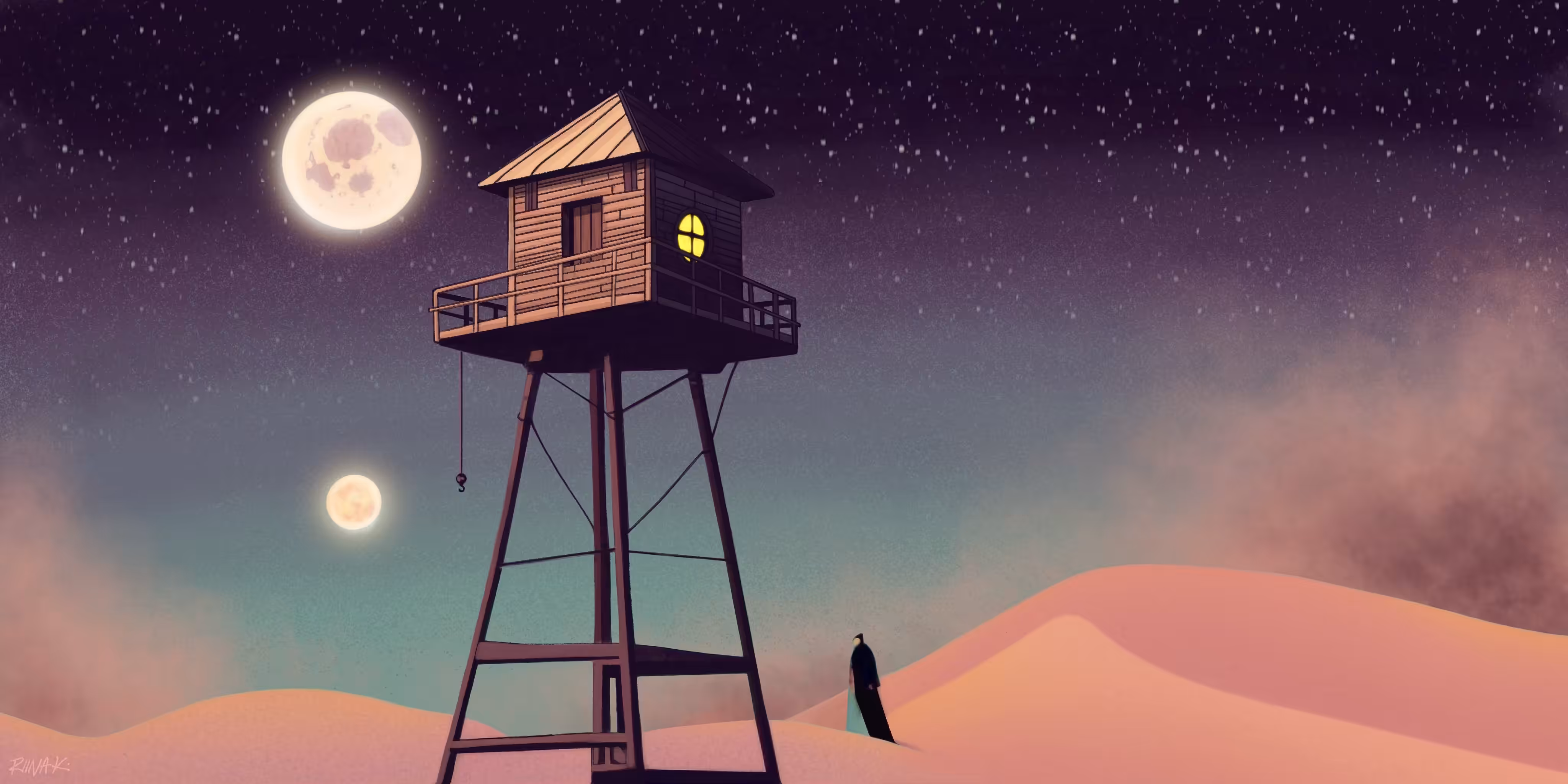 STRANDED CONNECTIONS: Sandstorm solitude