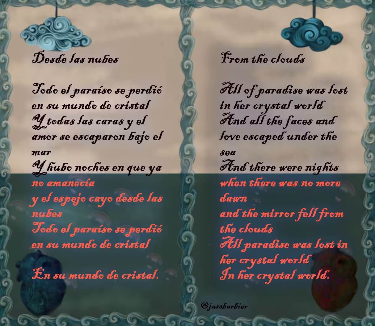 From The Clouds (Desde las Nubes)-Texto.