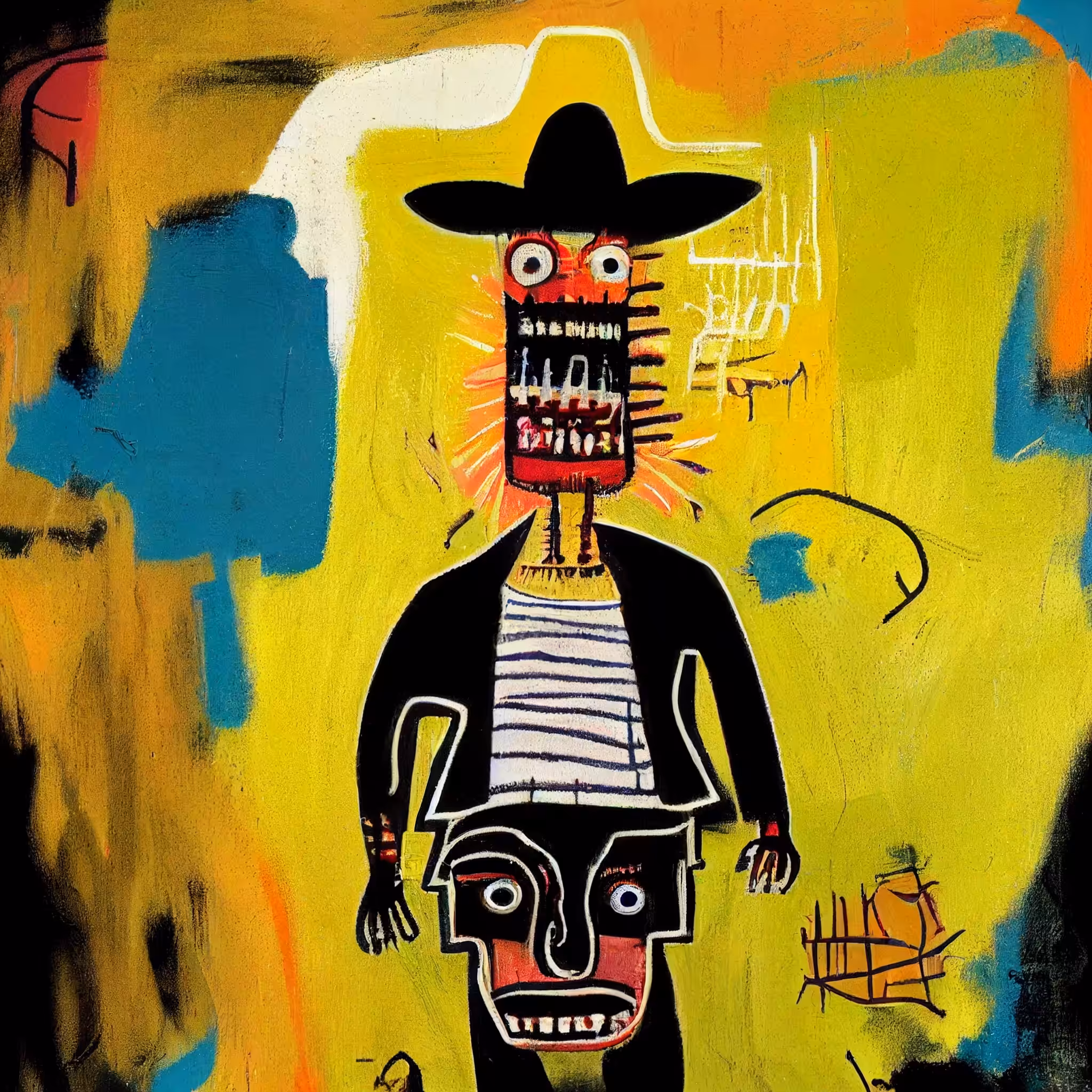 Basquiat Little Creatures: Little Creature #00128