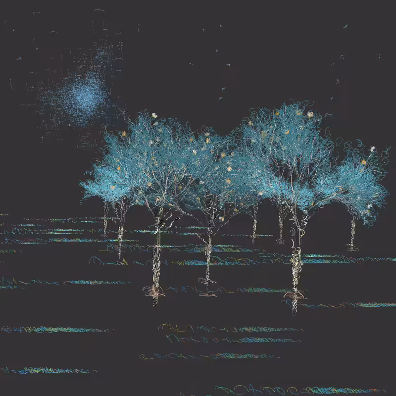 Black winter forest #43