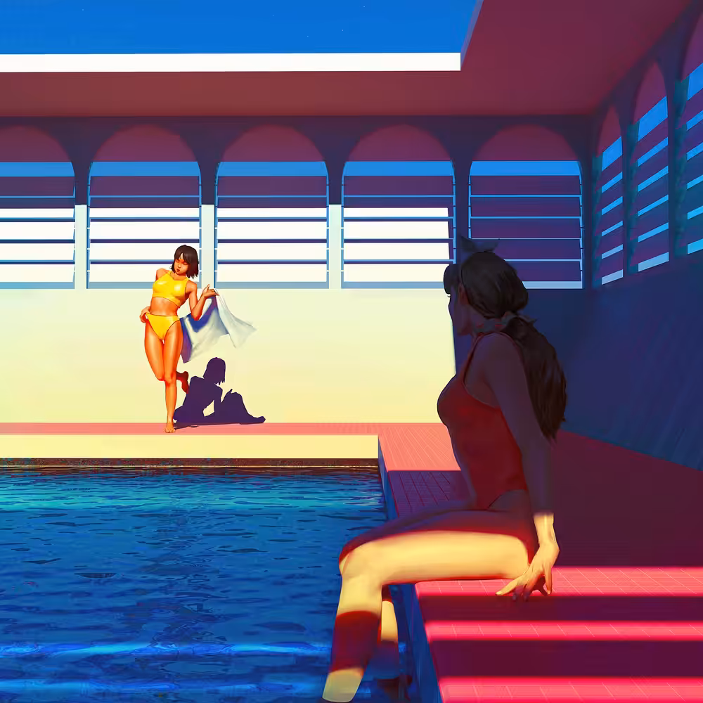 Poolside