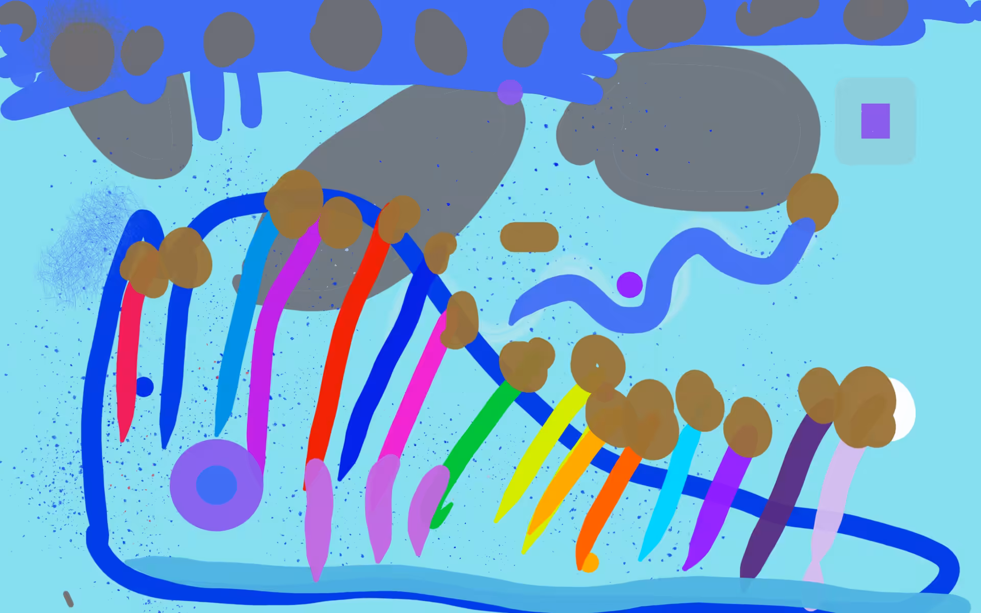 Rainbow clouds