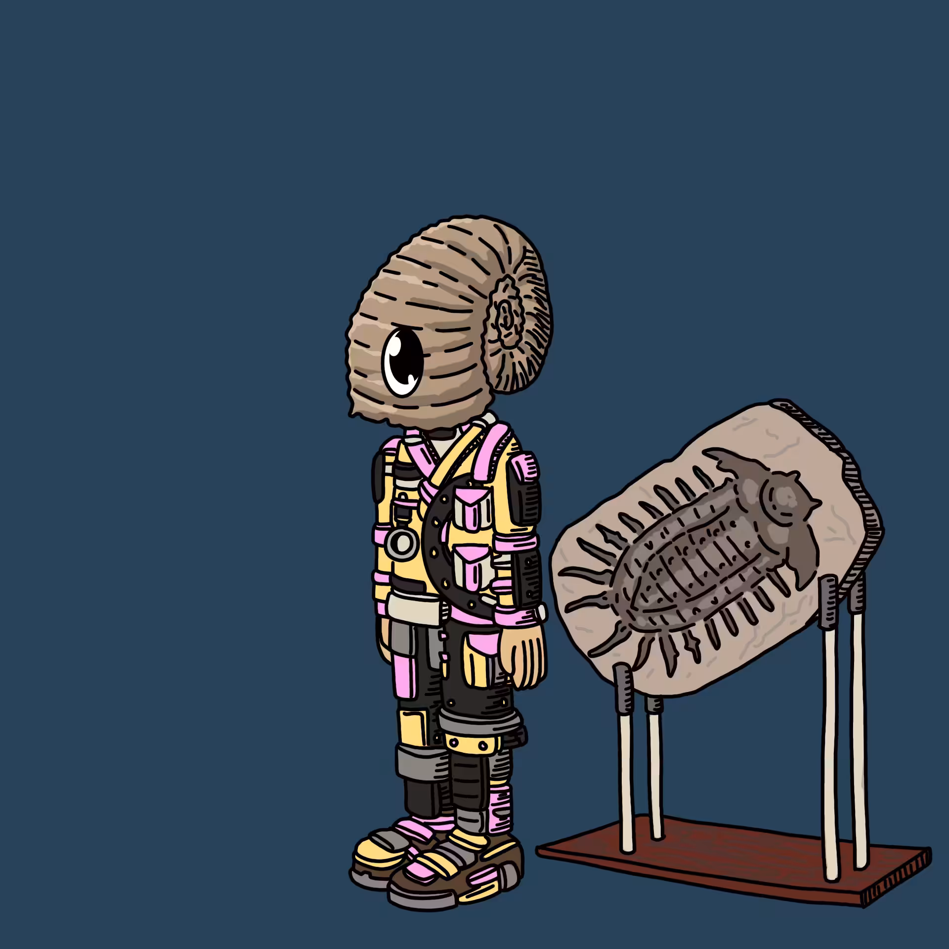 Invertebratepaleontologist one eyed guy #00250