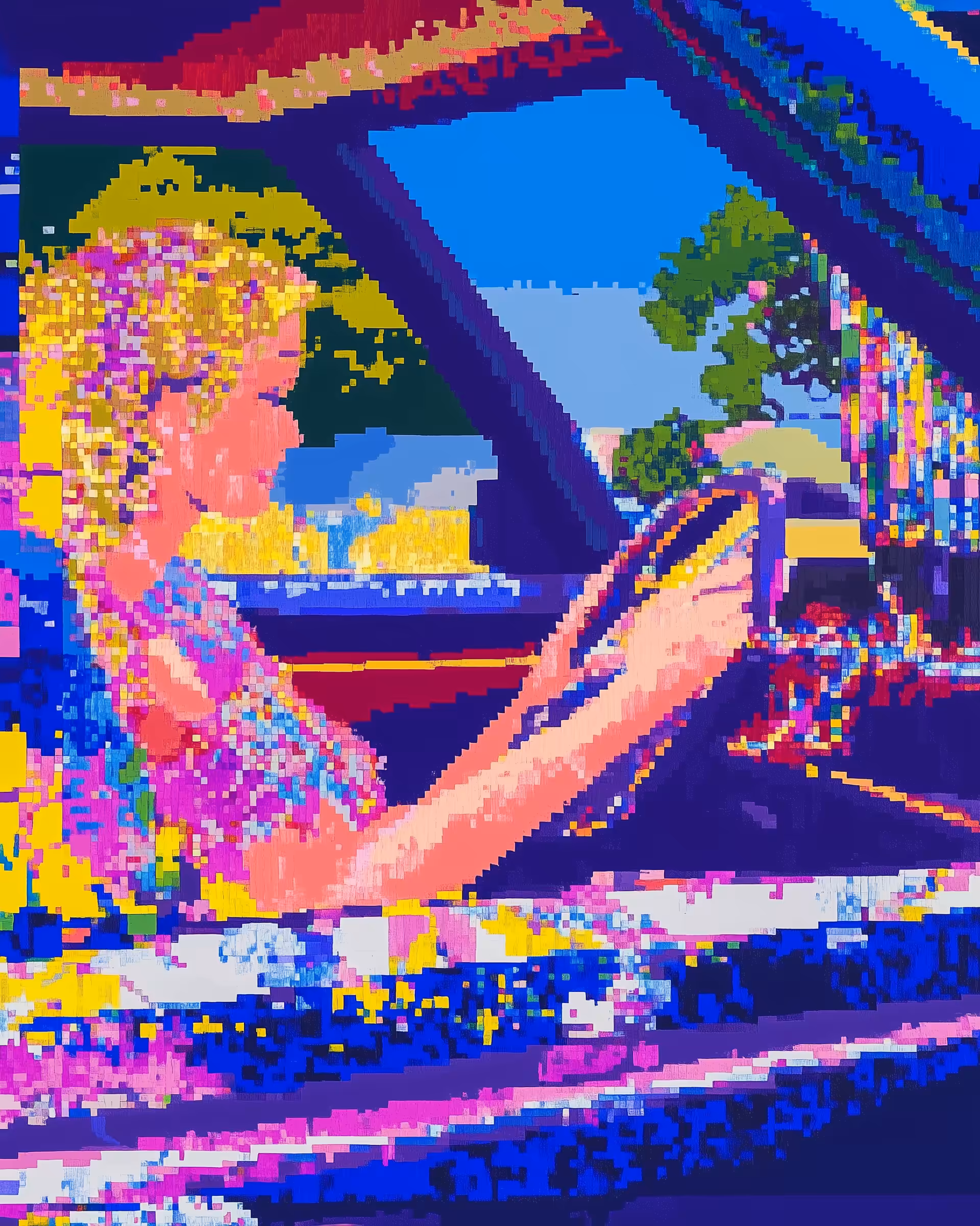 I’m not watching the road.