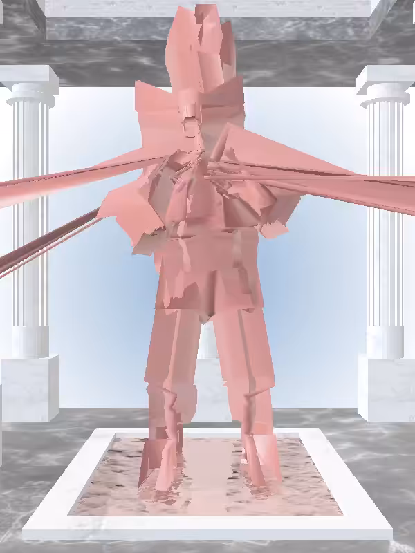 HeavenComputer: The Cheering Sealwax Red Woman #6059