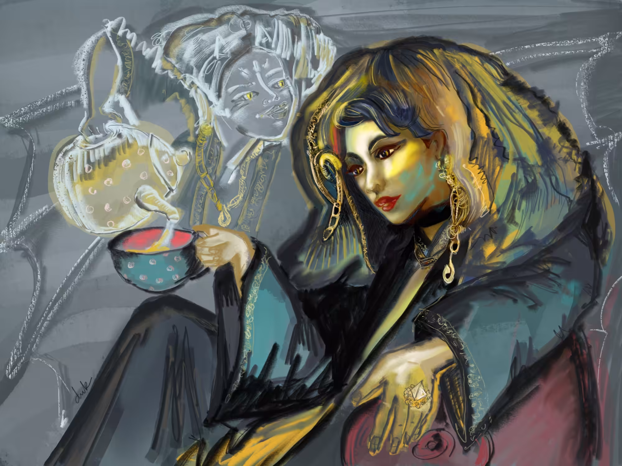 Chai with my grandma