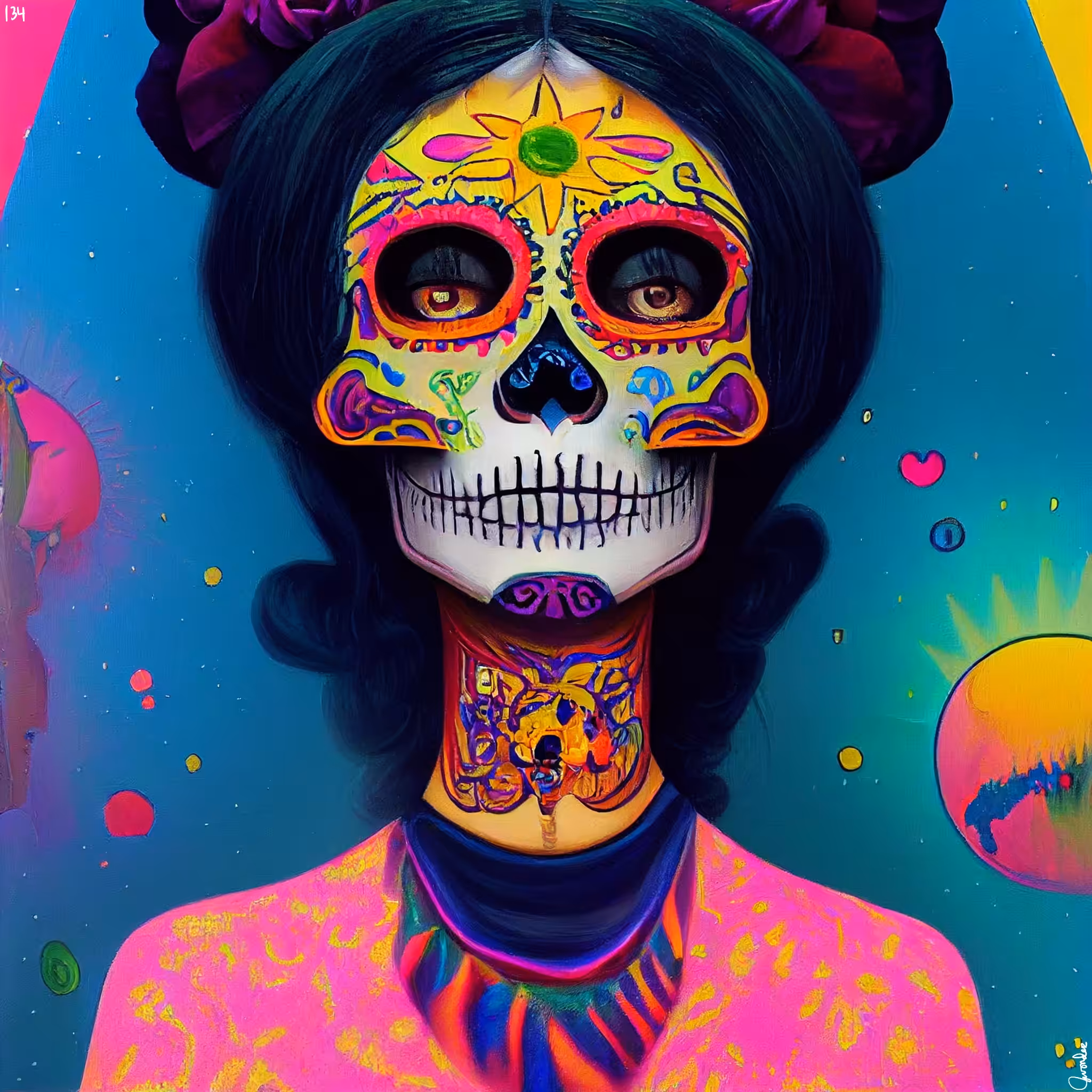 sugar skull #134