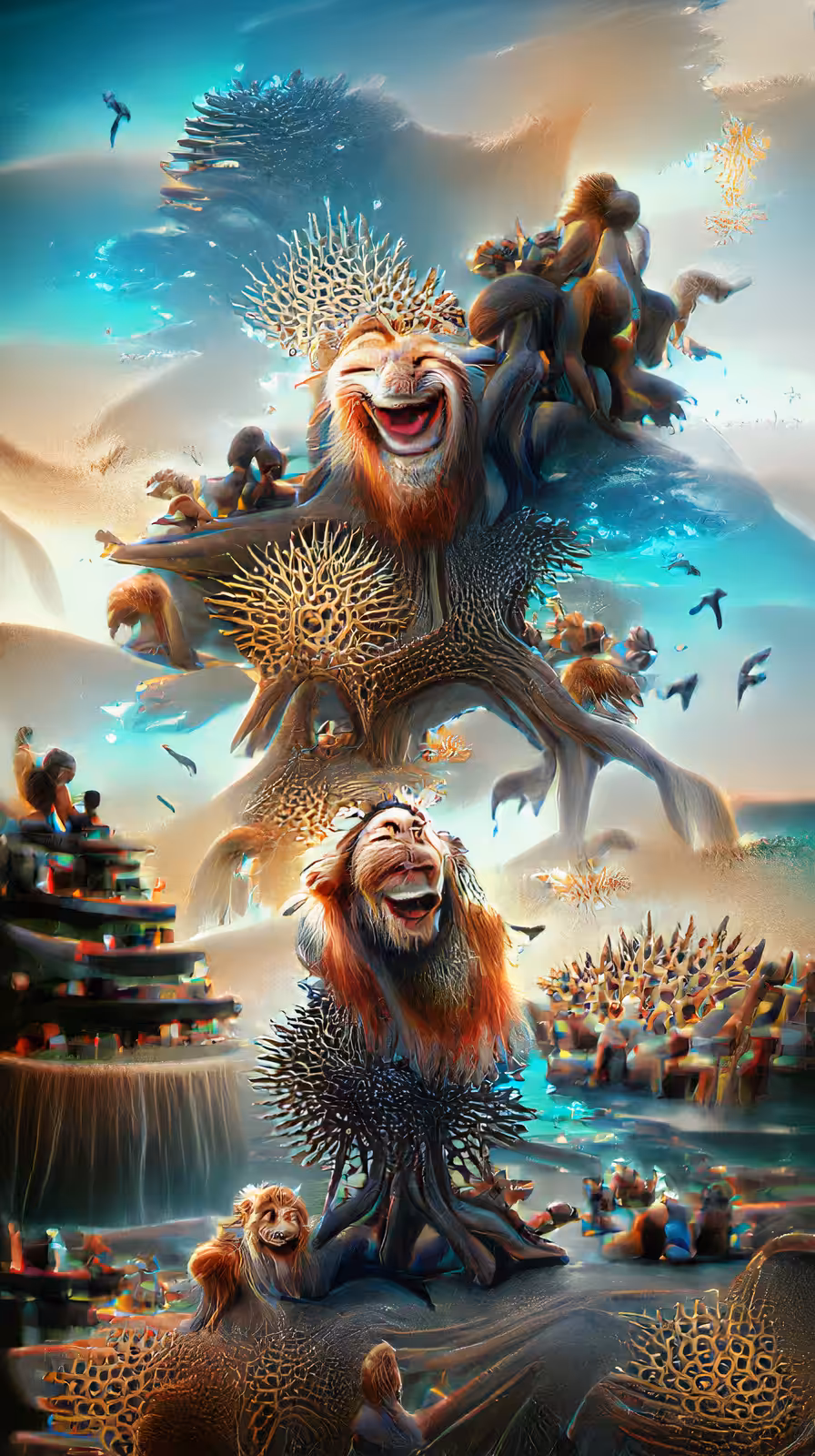 Laughing Lions