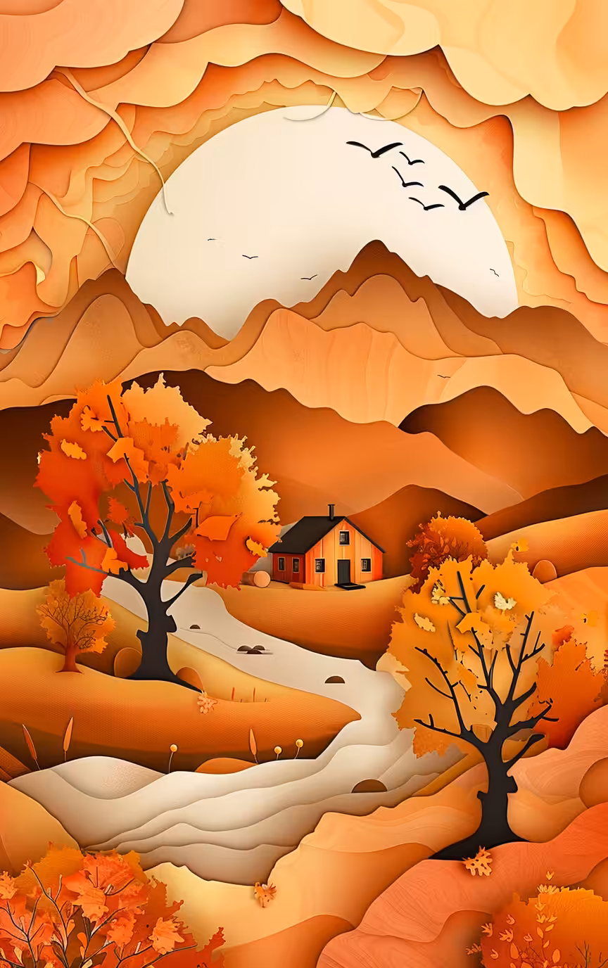 Cabin in Nature: Palette of Colors