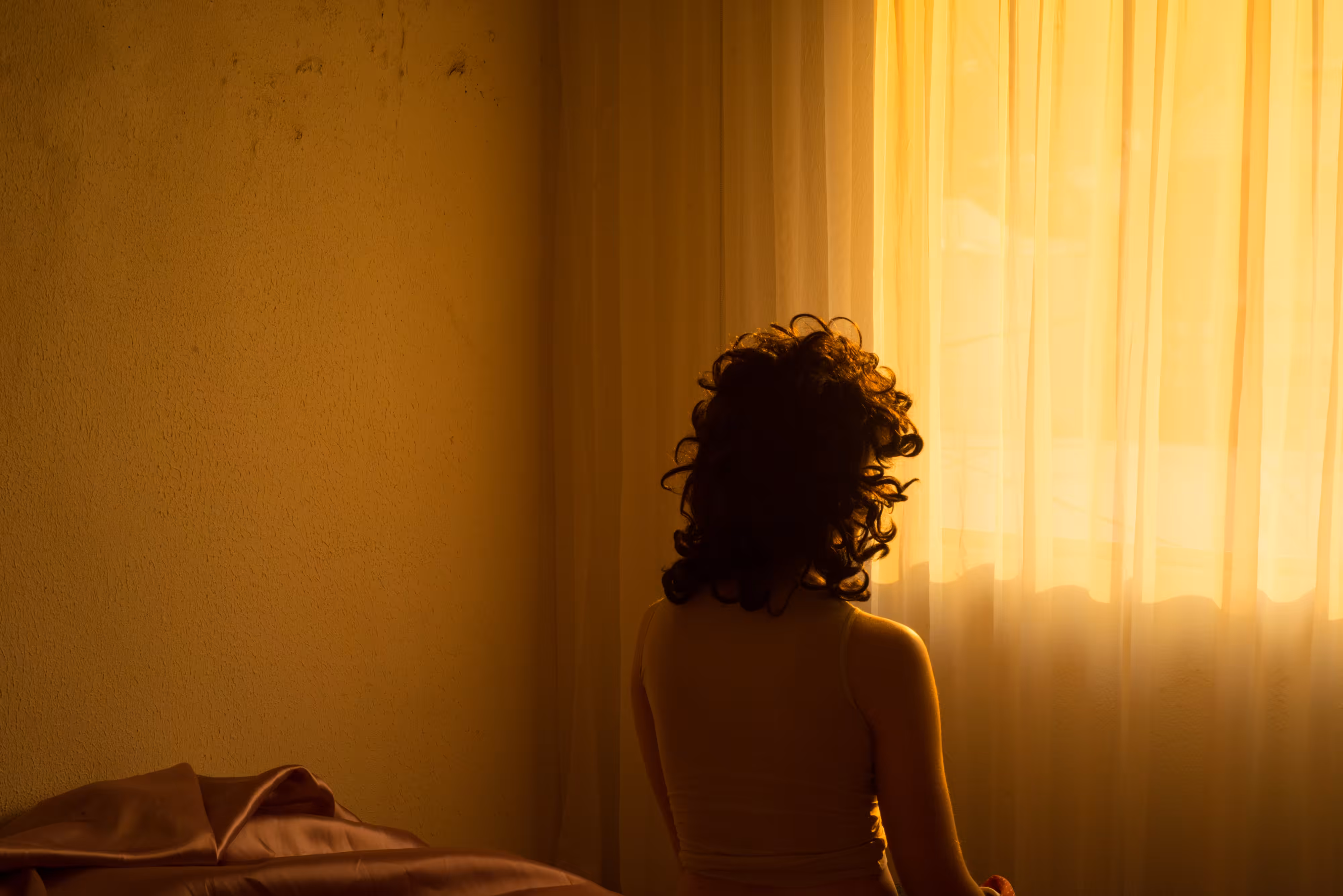 Curtain (self-portrait)