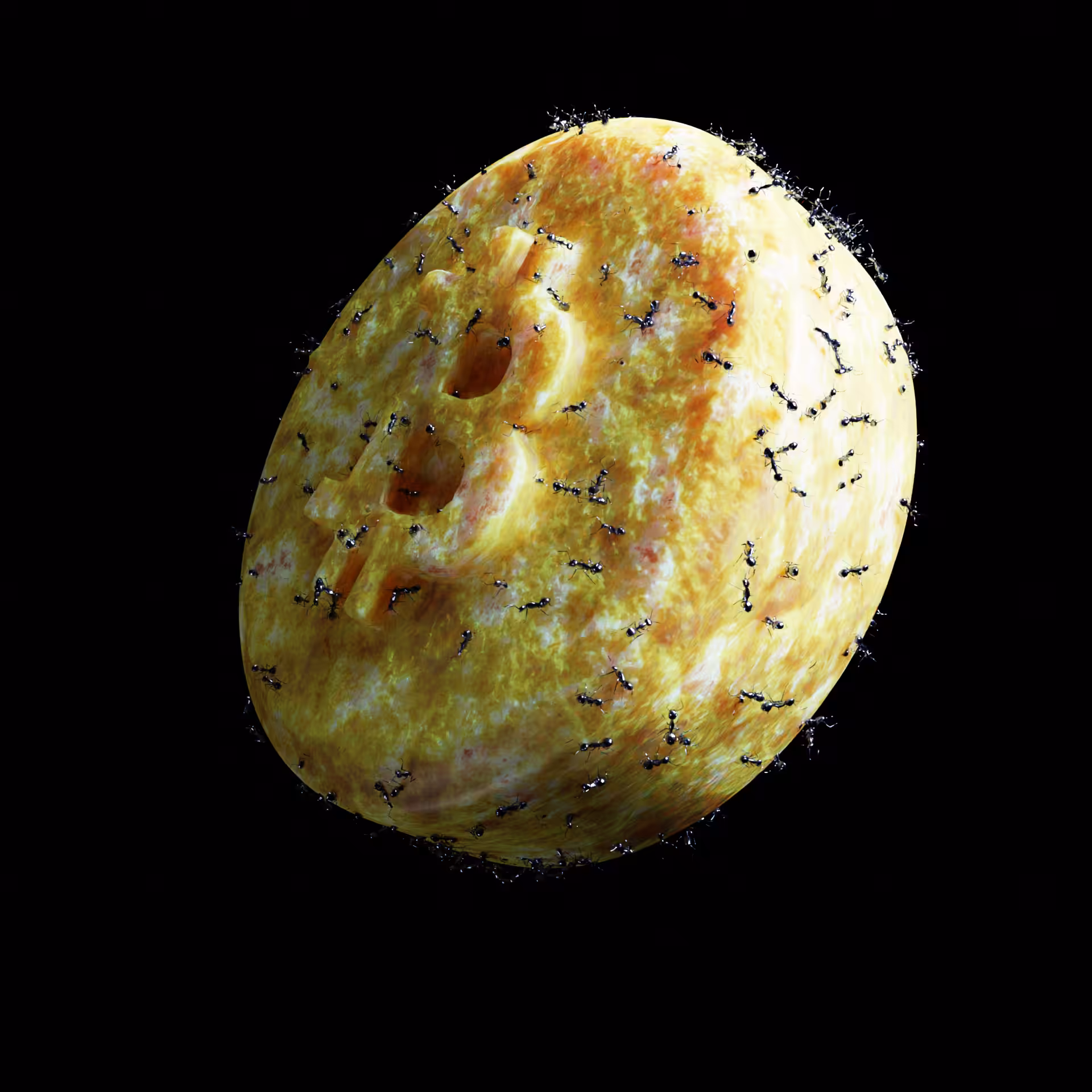 Ant Coated Sweet Bitcoin Pill
