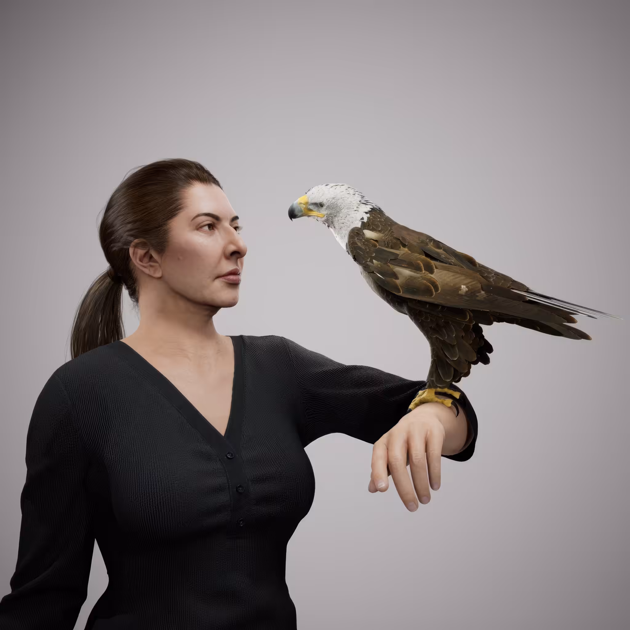 Portrait with Eagle #590