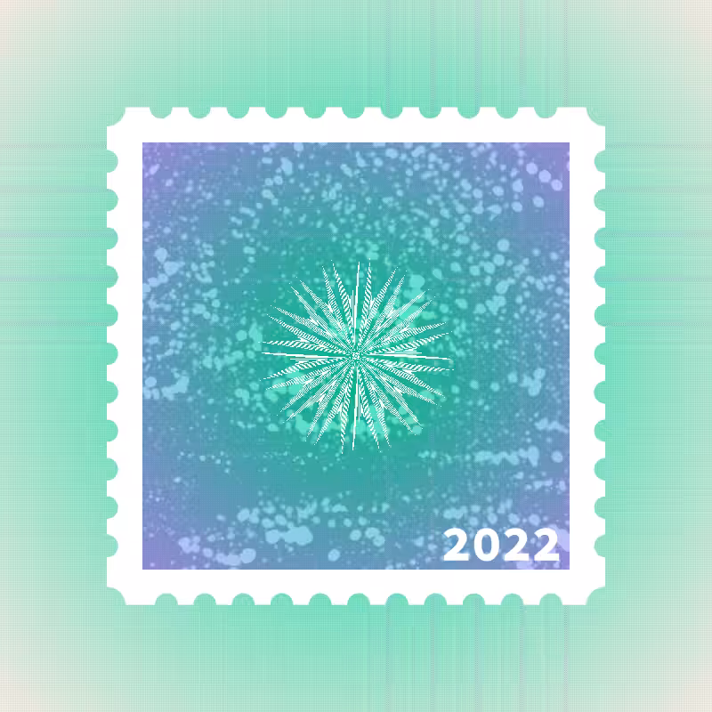 Snowflake stamp #24