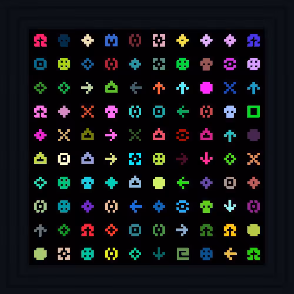 A sky that's black as sin    :: Procedural Symbols #354/1000