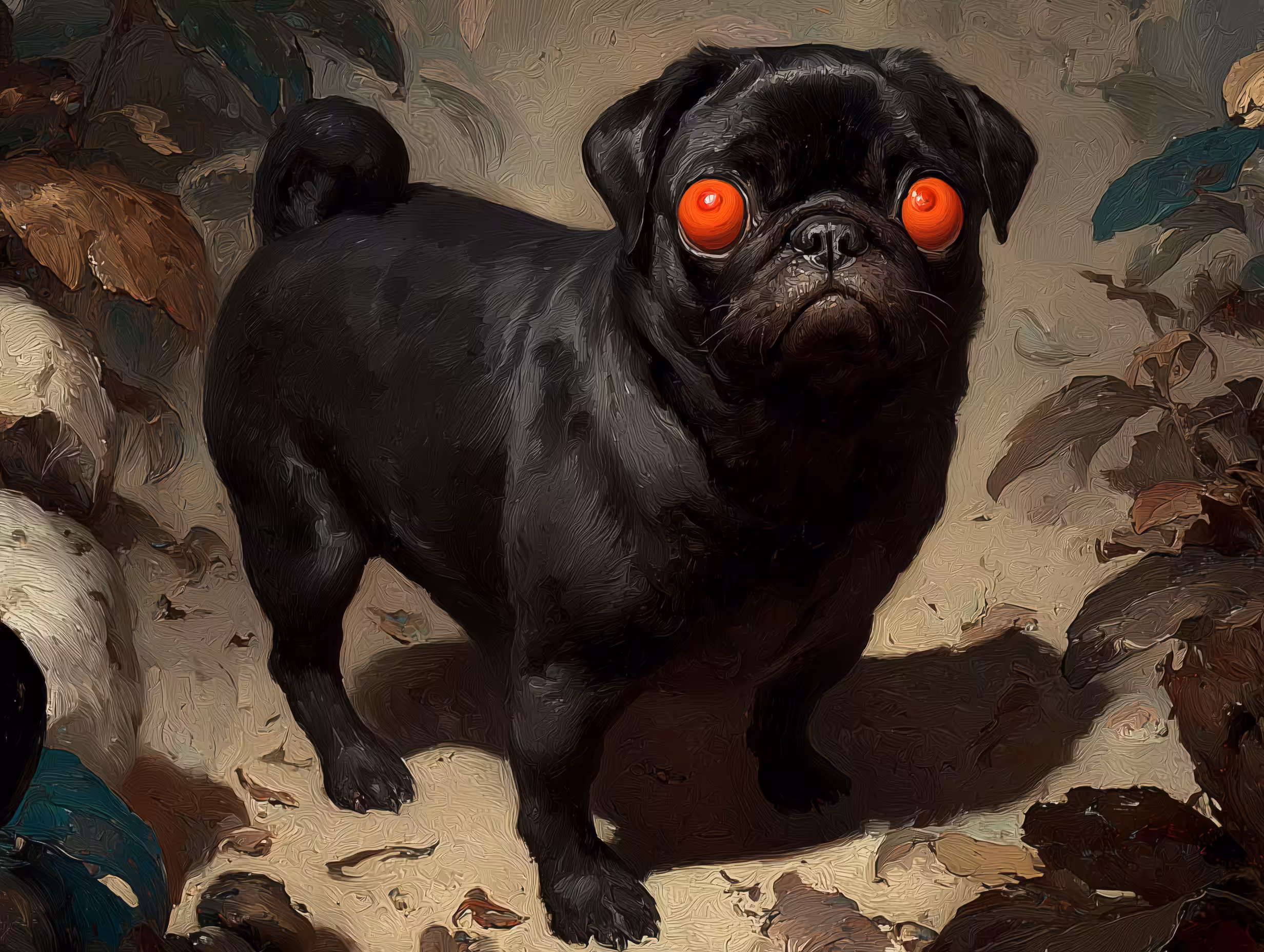 The darkest possible Pug ever