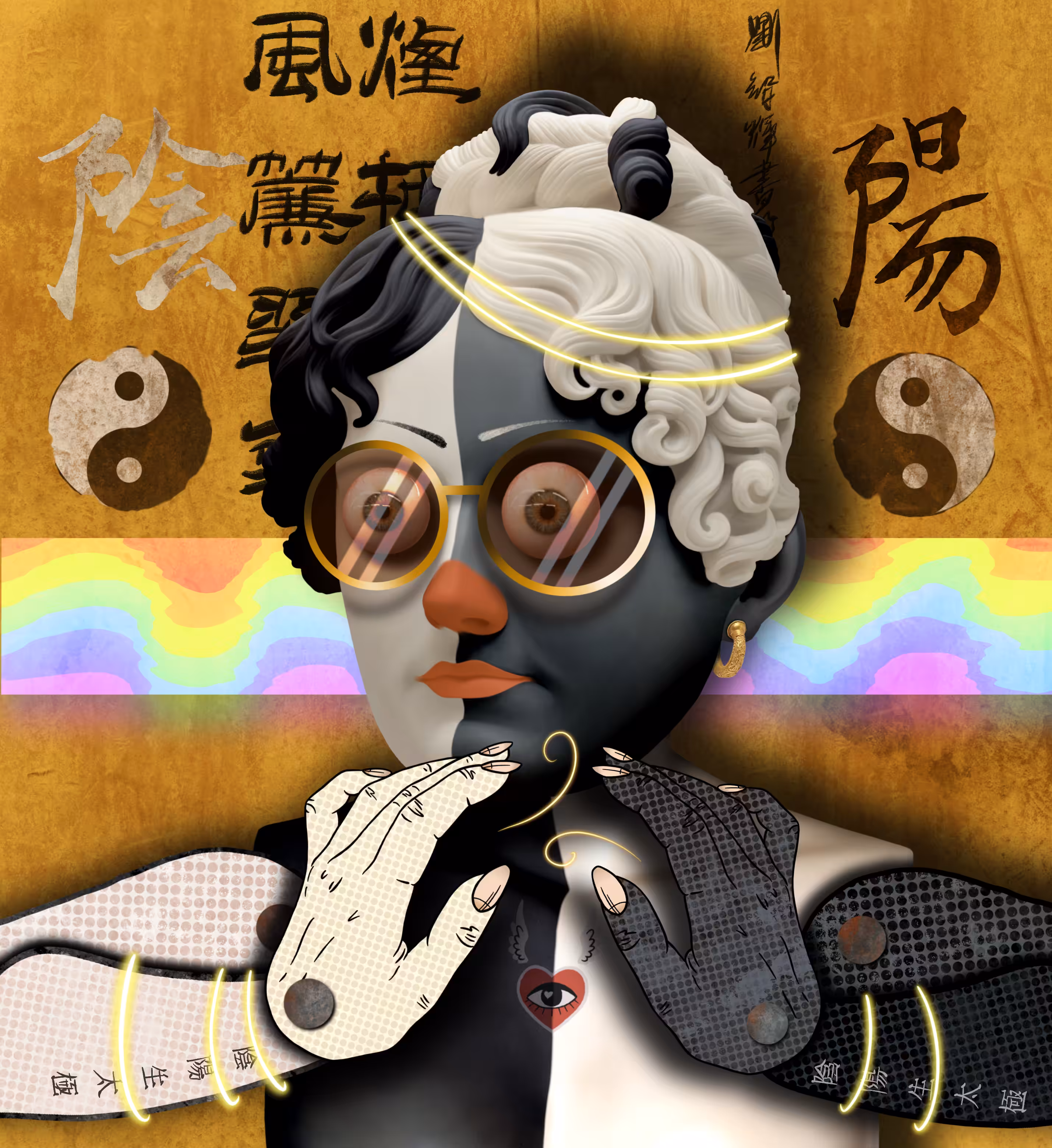 HUMANOID serial 4 #091 Yin yang
