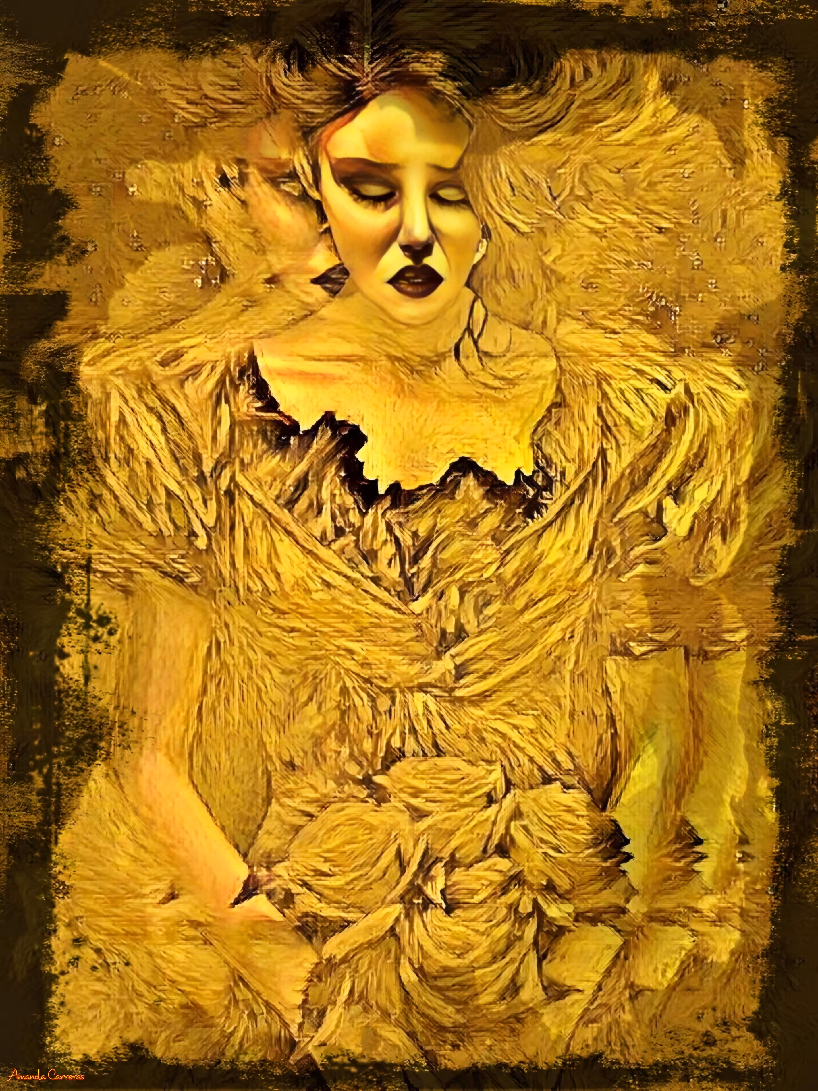 Golden Reflections of Solitude