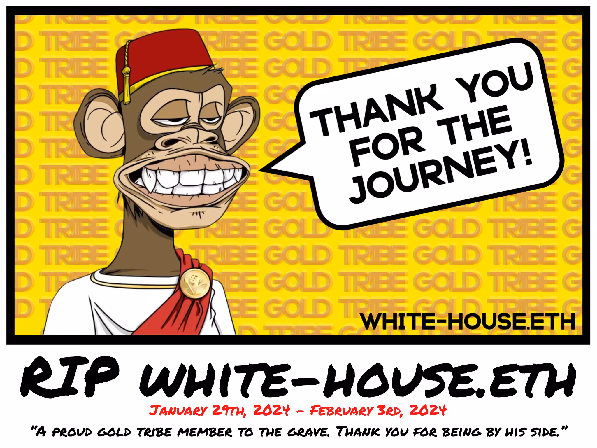 RIP white-house.eth - GOLD TRIBE