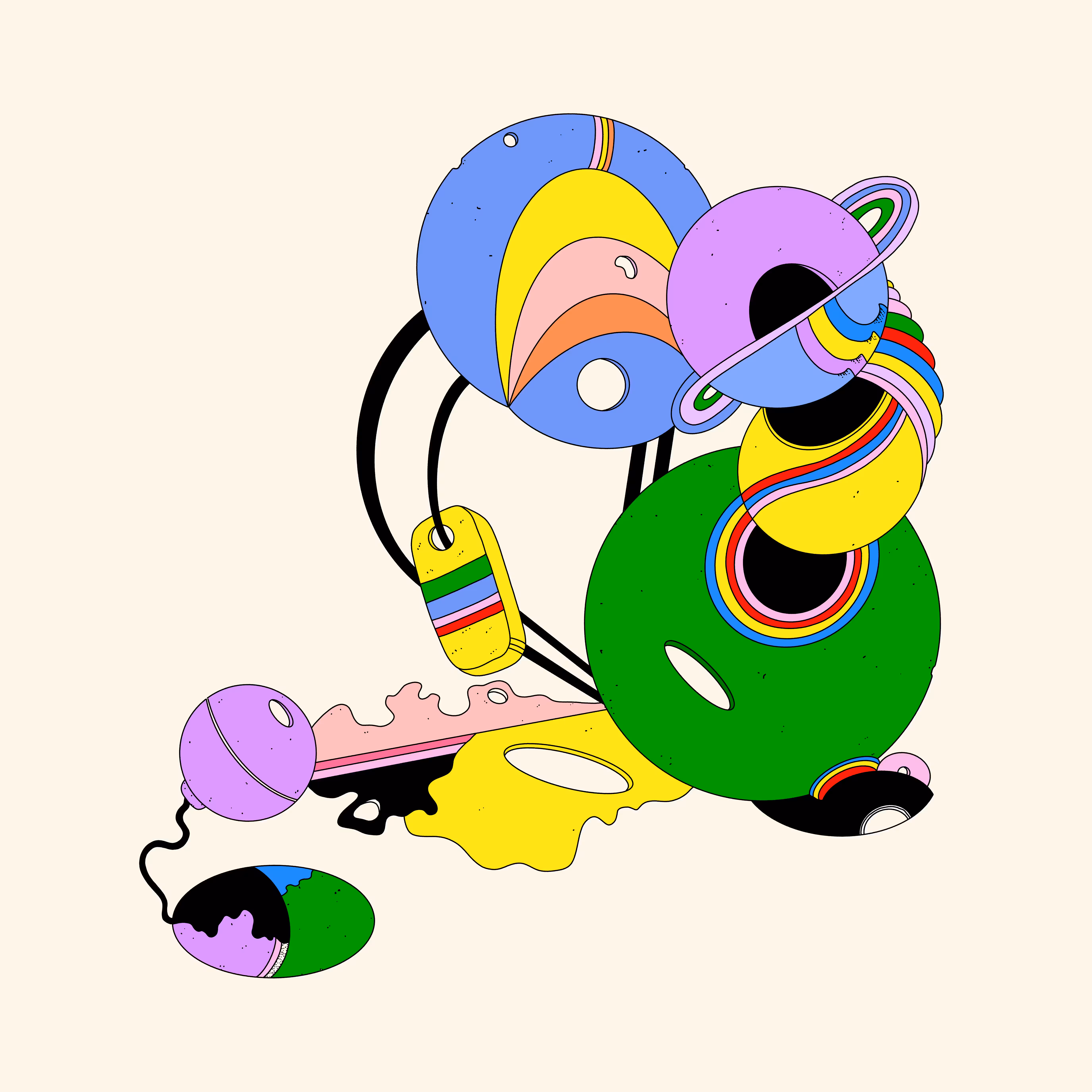 🌈🟢💛