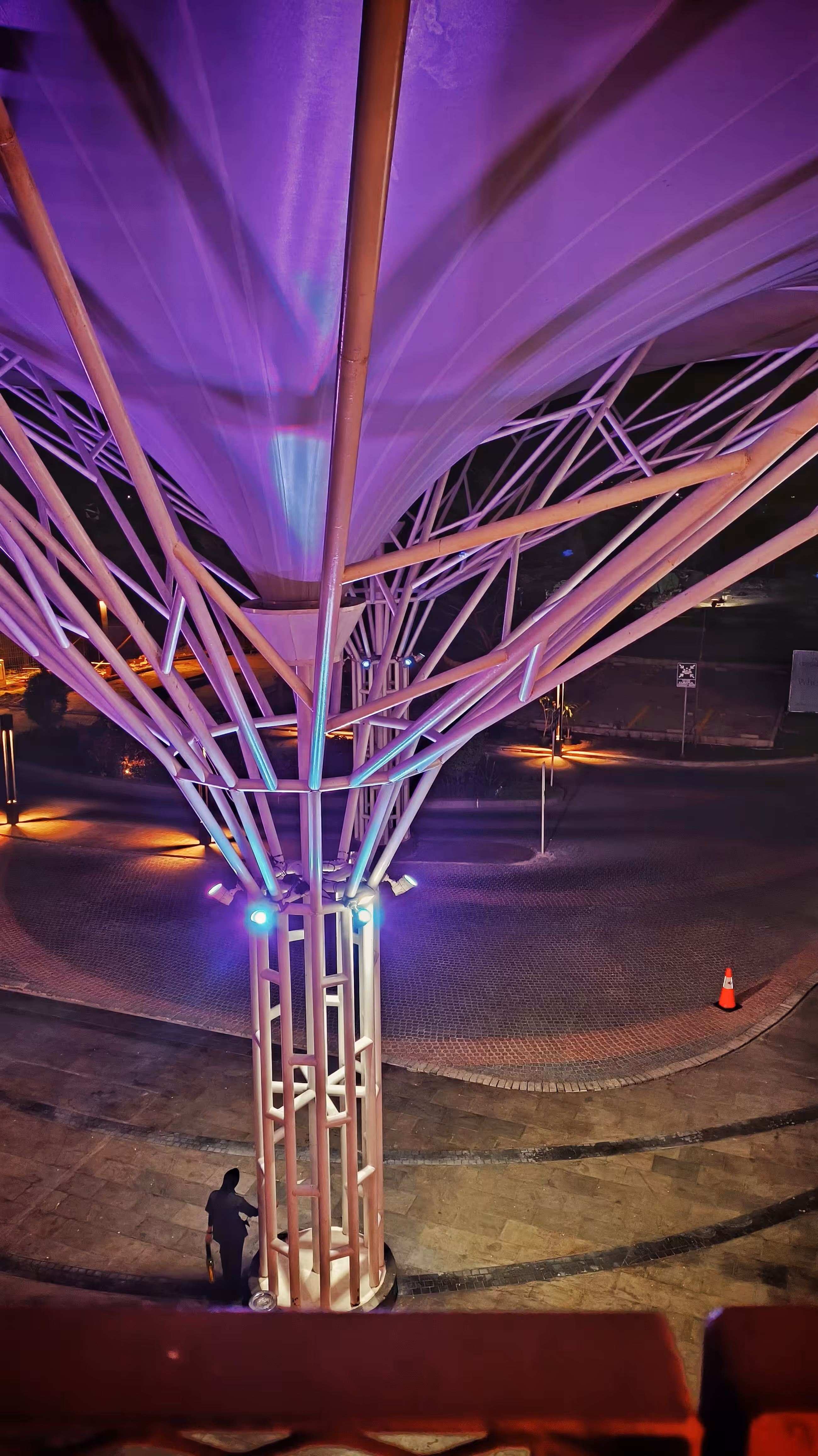 Creative Art: Neon Silence Above the Empty Streets