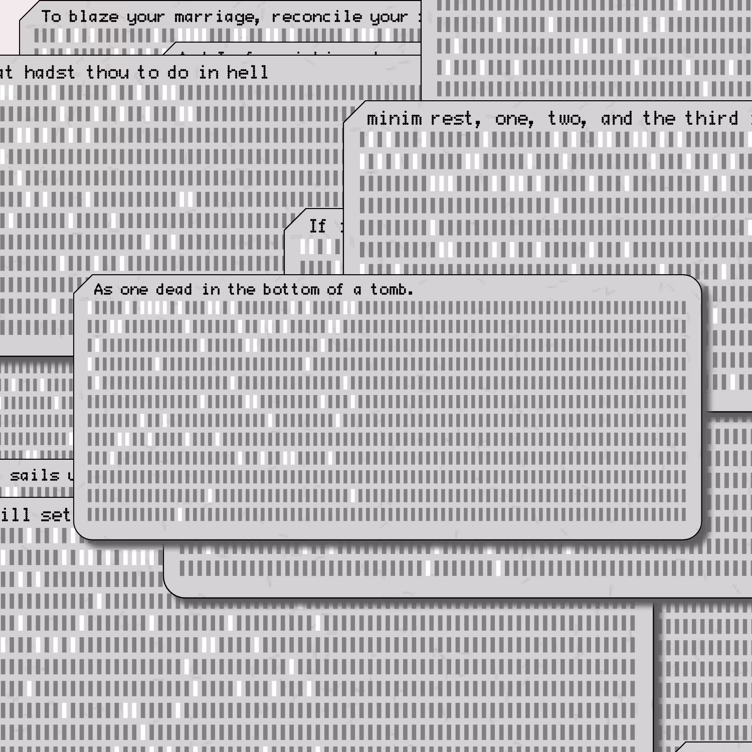 Romeo and Juliet on Punched Cards (Free) #4